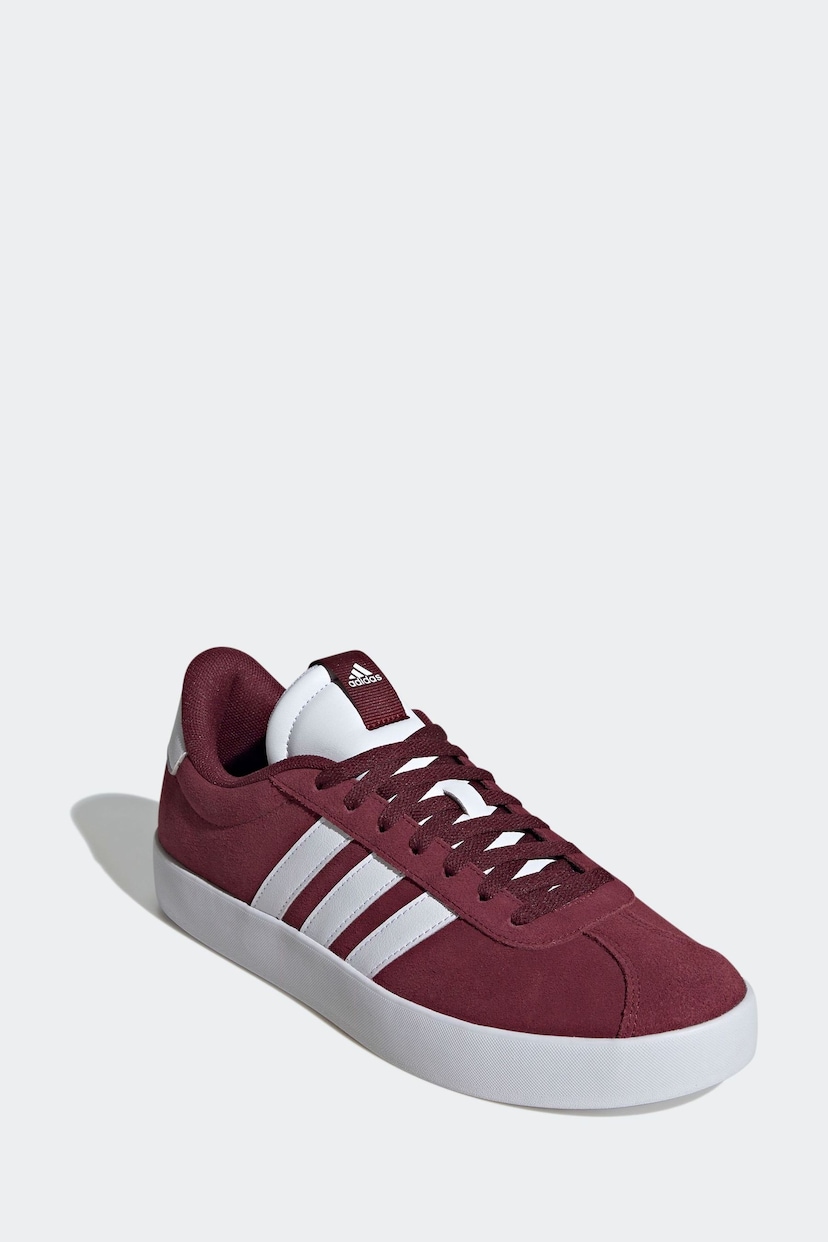 adidas Red VL Court 3.0 Trainers - Image 3 of 20