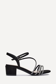 Linzi Black Riri Diamante Embellished Strappy Heels - Image 2 of 5