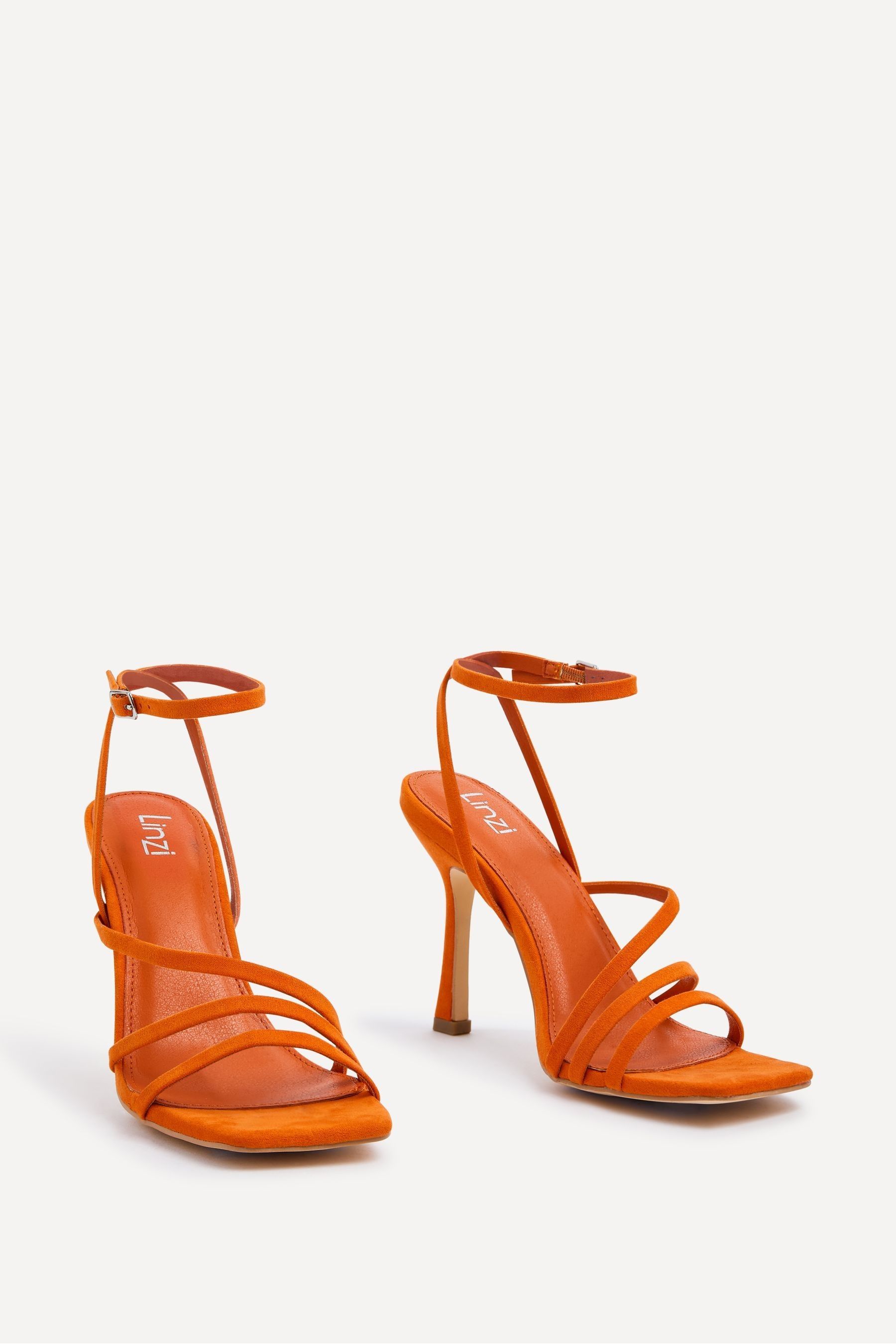 Buy Linzi Orange Scarlett Strappy Heel Sandals With Ankle Strap from the Next UK online shop