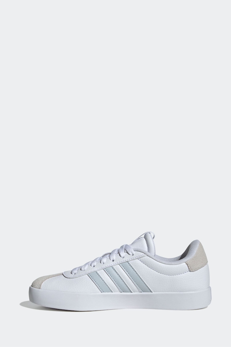 adidas Grey/white VL Court 3.0 Trainers - Image 2 of 8