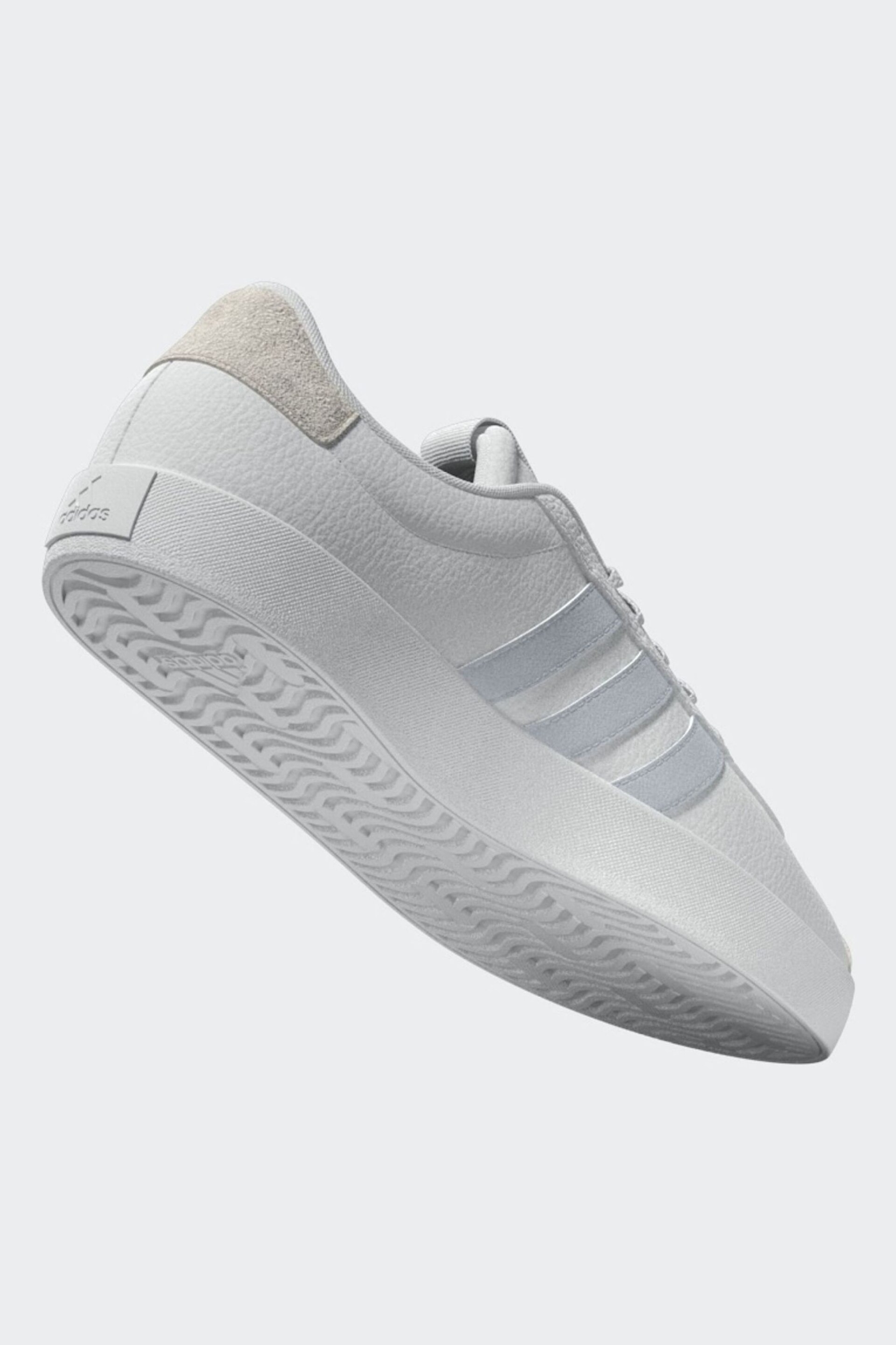 adidas White VL Court 3.0 Trainers - Image 3 of 12