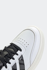 adidas Black/white Court Block Trainers - Image 8 of 8