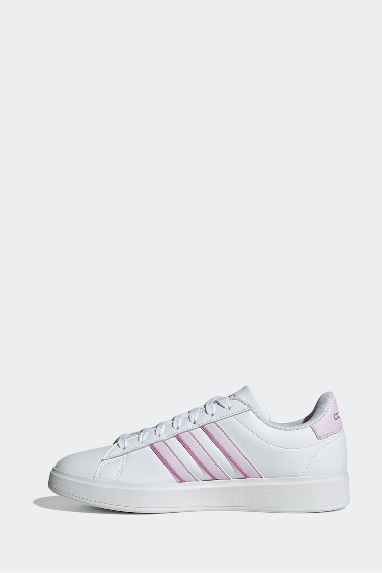 adidas White Grand Court 2.0 Trainers - Image 2 of 8