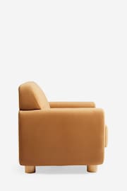 Soft Velvet Caramel Brown Jude Accent Chair - Image 8 of 10