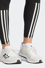 adidas Black Techfit 3 Stripe 7/8 Leggings - Image 4 of 6