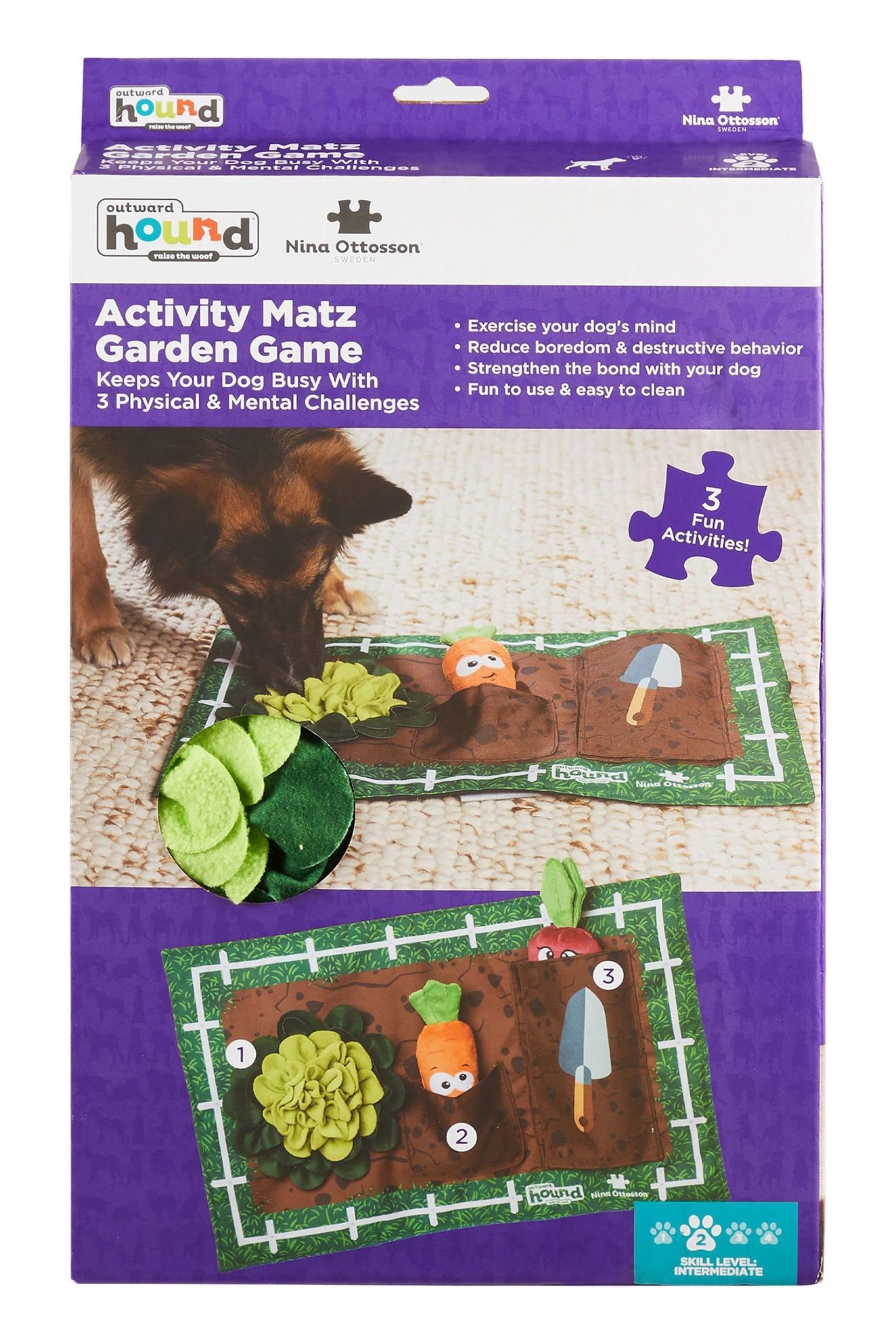 Rosewood Green Nina Ottosson Activity Matz Fast Garden Game Mat Challenge - Image 1 of 5