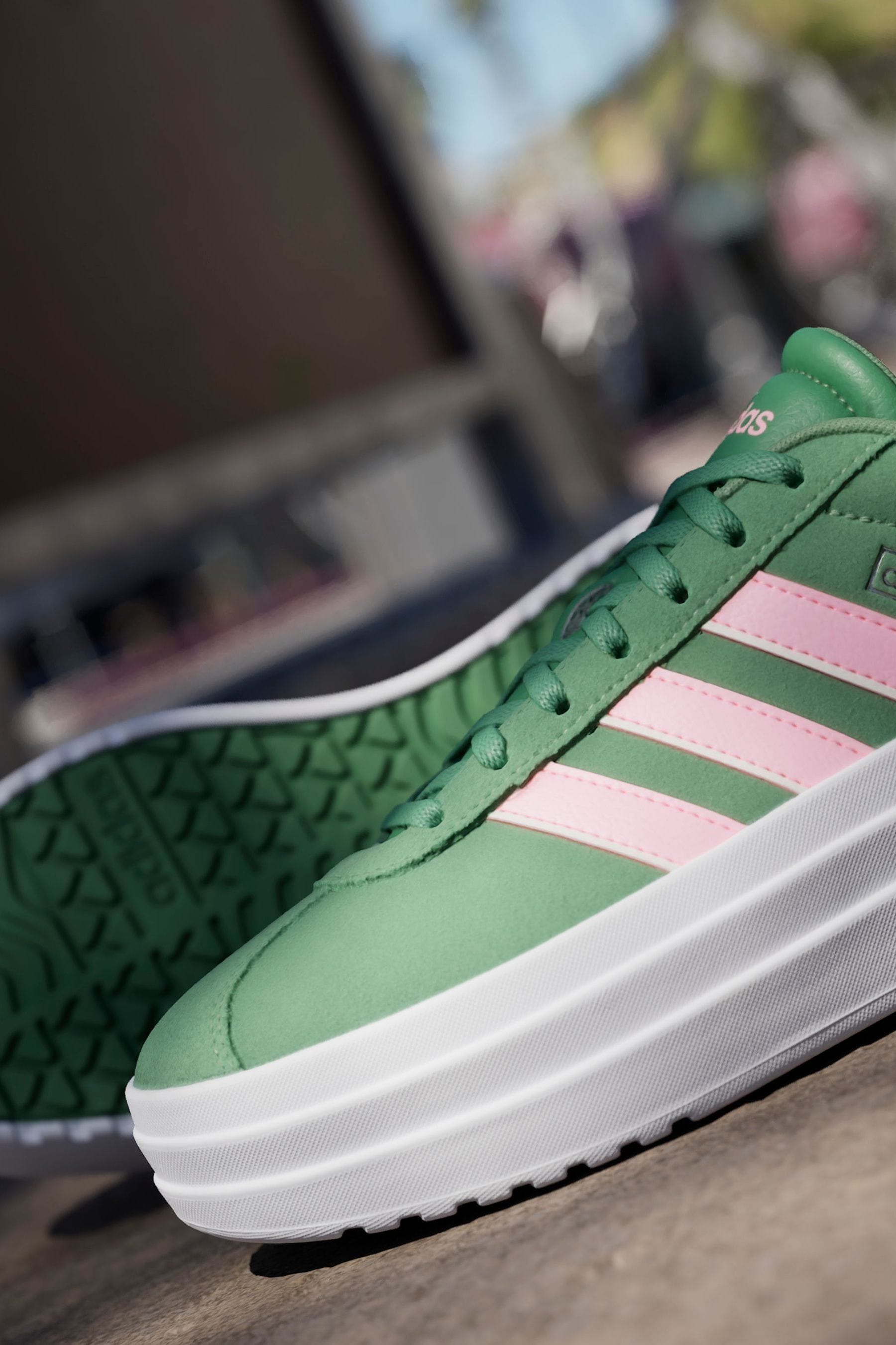Buy adidas Green Pink VL Court Bold Trainers from the Next UK online shop