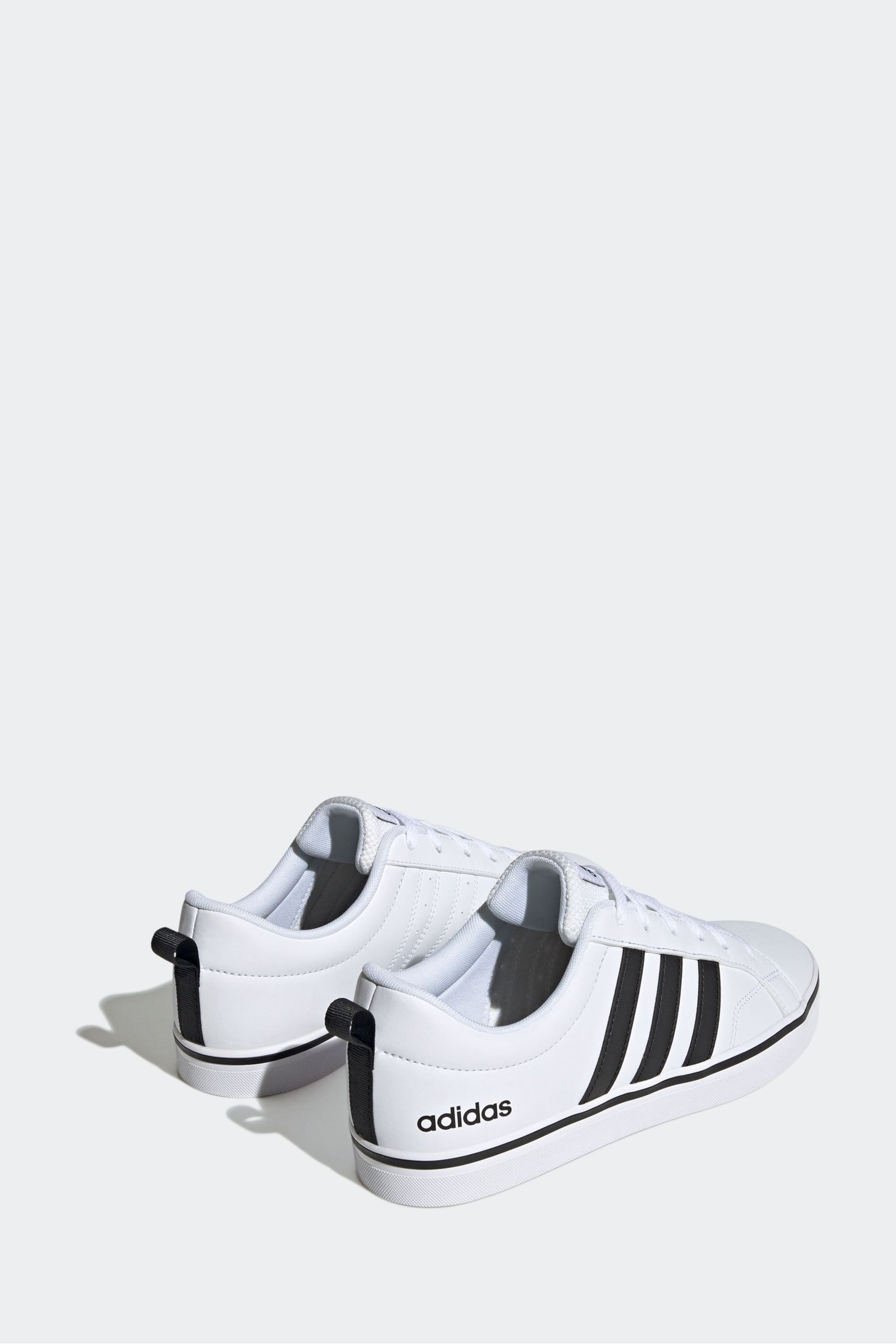 adidas White/Black Sportswear VS Pace Trainers - Image 4 of 9