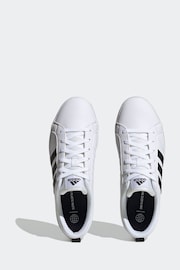 adidas White/Black Sportswear VS Pace Trainers - Image 6 of 10