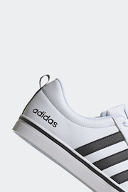 adidas White/Black Sportswear VS Pace Trainers - Image 8 of 9