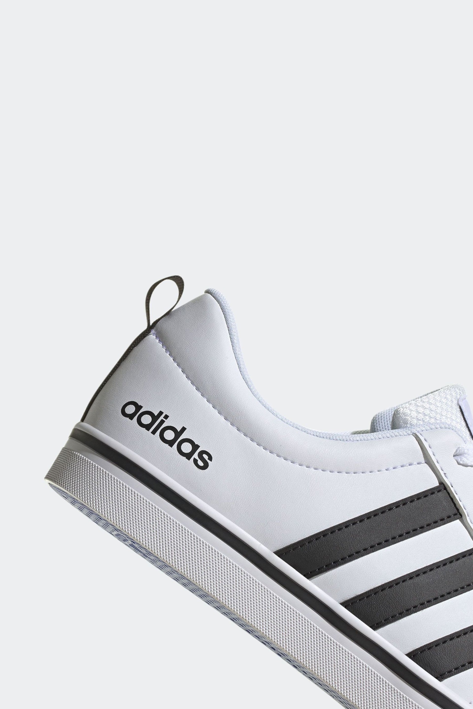 adidas White/Black Sportswear VS Pace Trainers - Image 8 of 9