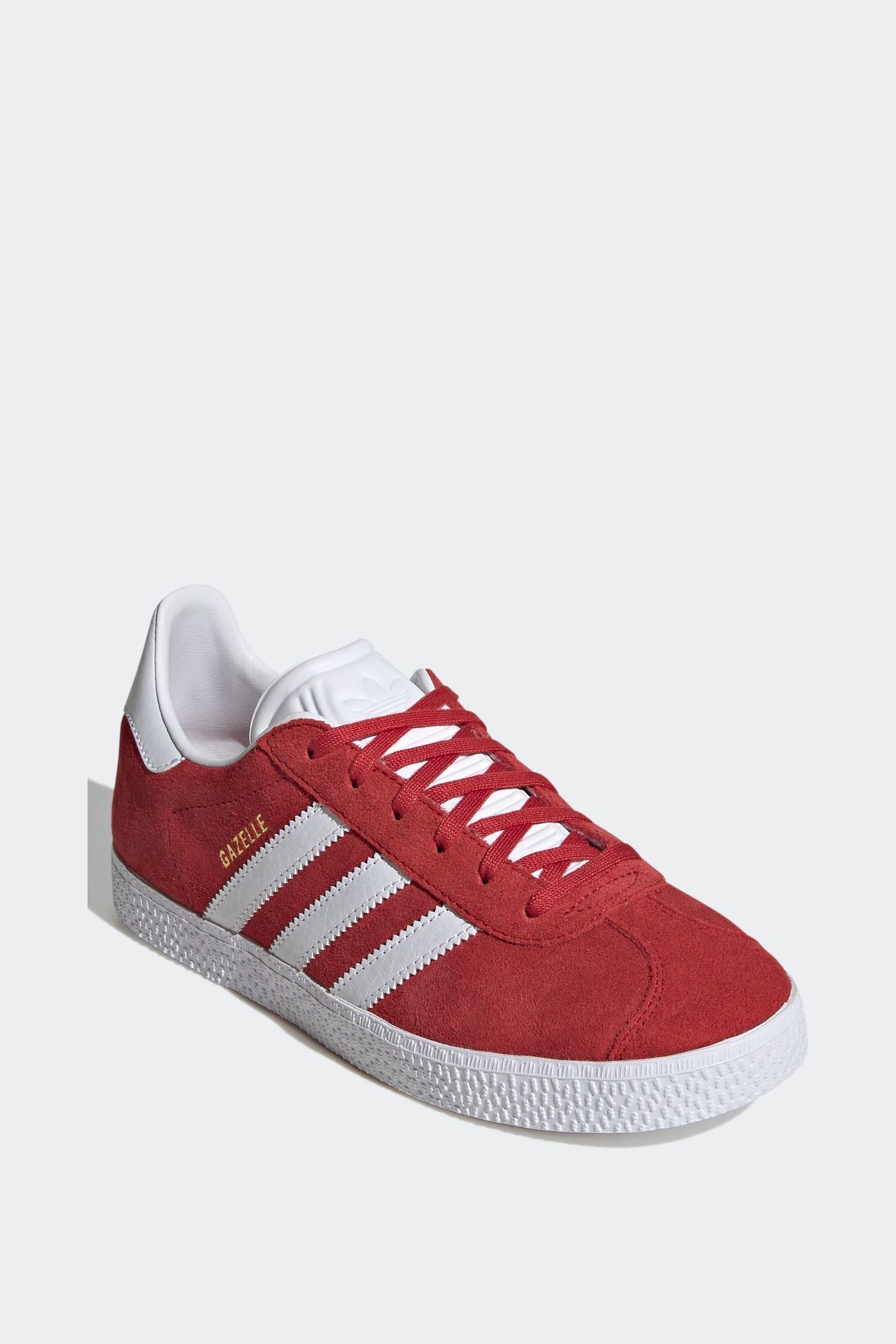 Buy adidas Originals Dark Red Junior Gazelle Trainers from Next Luxembourg