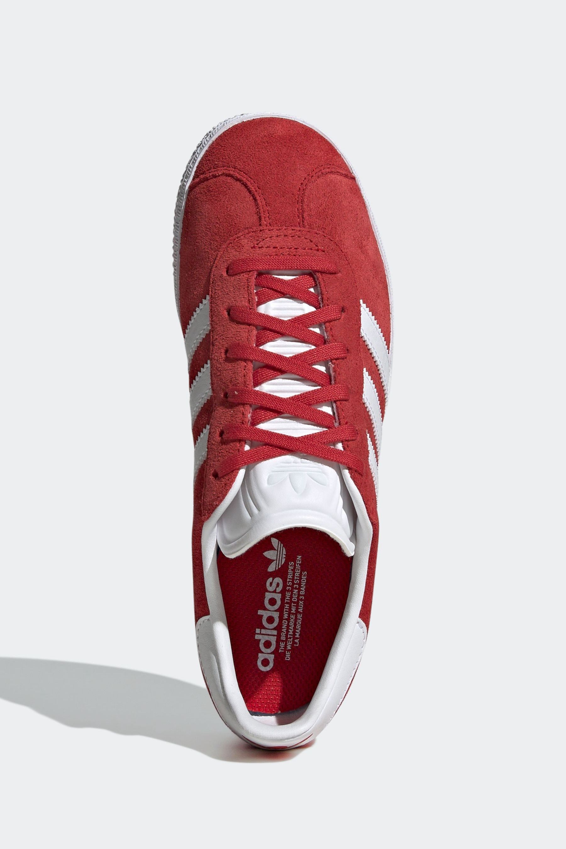 Red adidas gazelle junior online