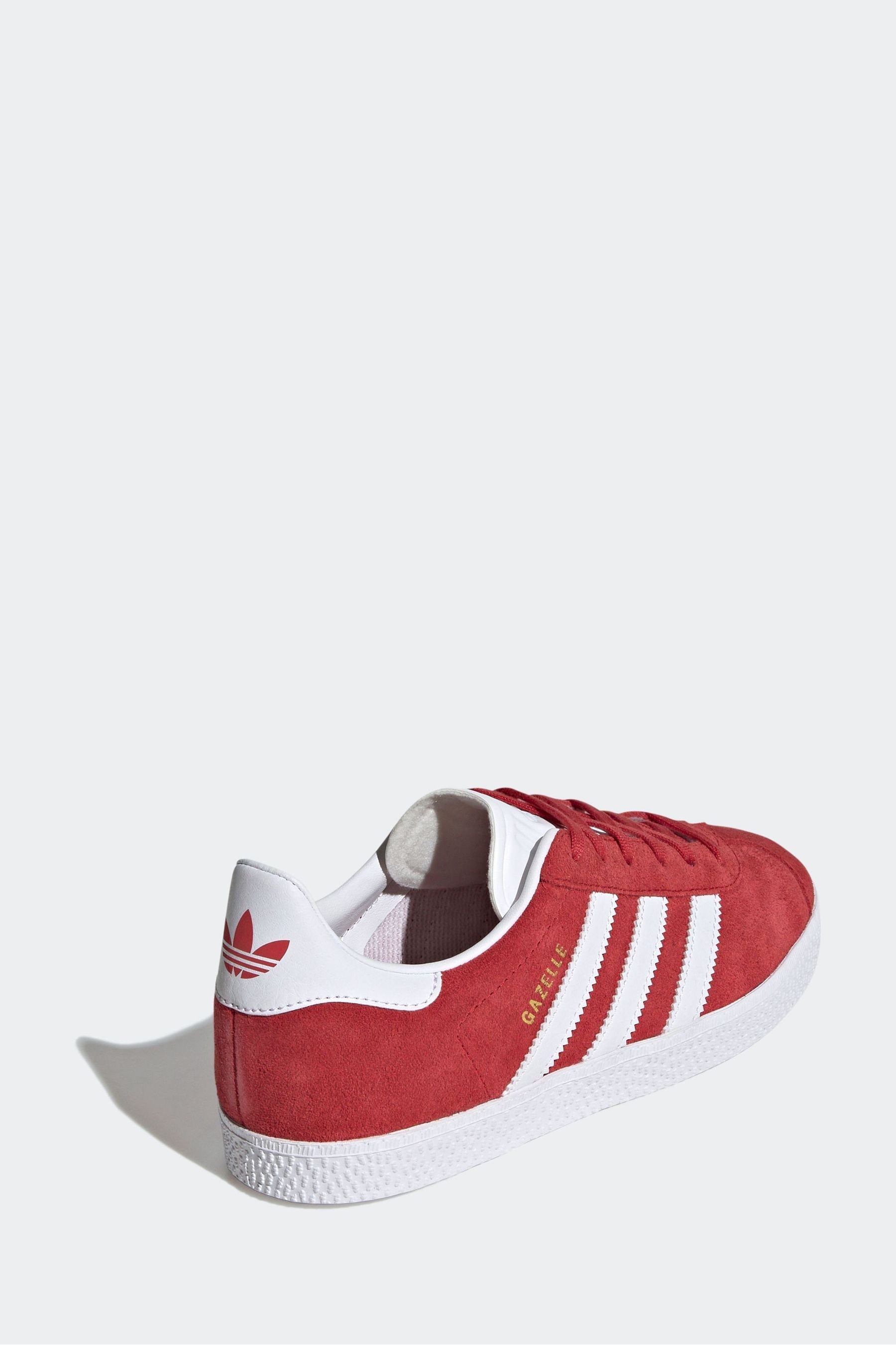 adidas Originals Dark Red Junior Gazelle Trainers