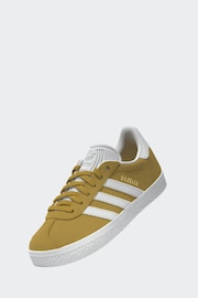 adidas Yellow Gazelle Shoes - Image 3 of 12