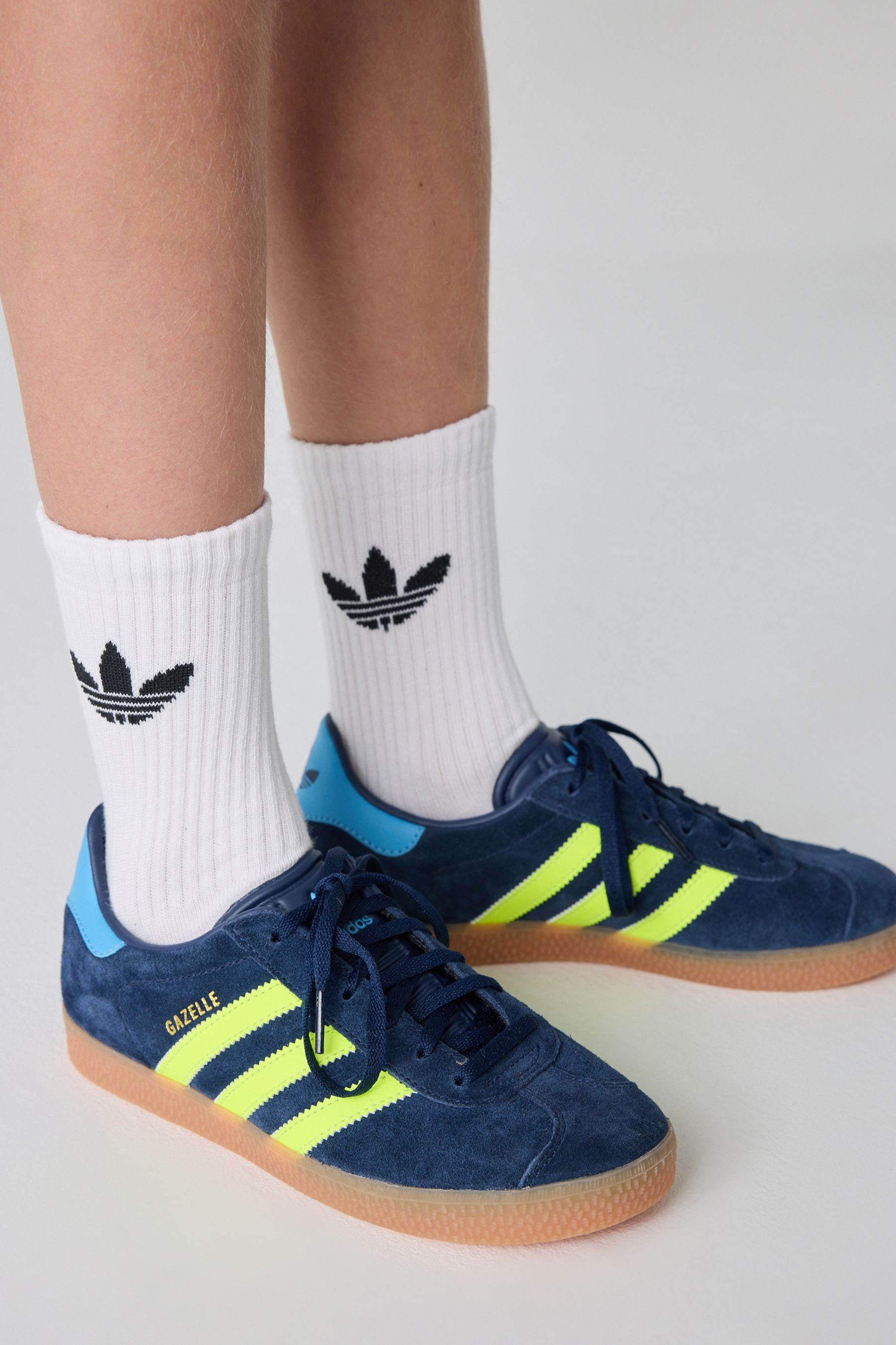 Blue adidas gazelle trainers outlet
