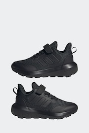 adidas Black Patent Fortarun 3.0 Trainers - Image 3 of 11