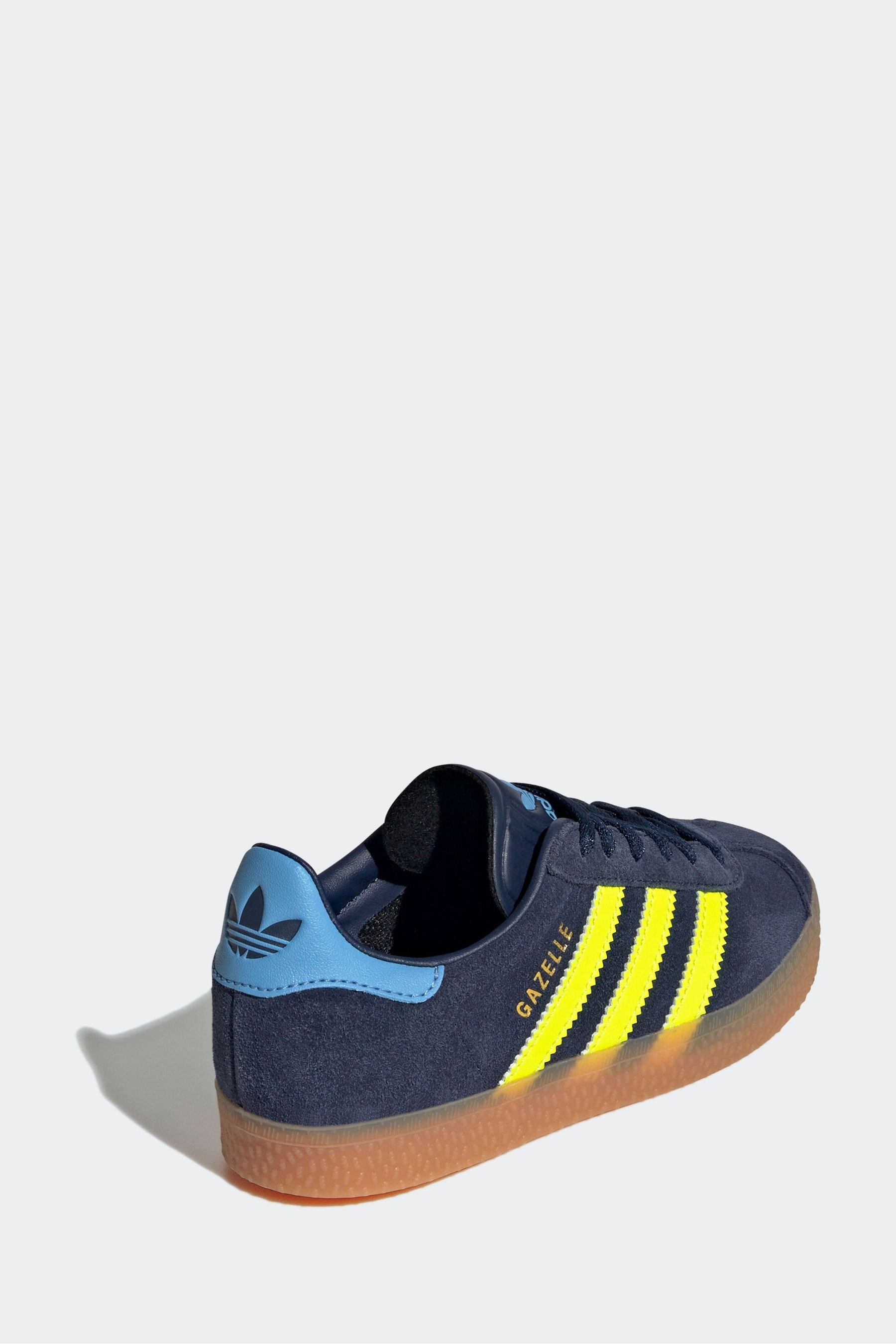 Mens adidas gazelle navy blue online