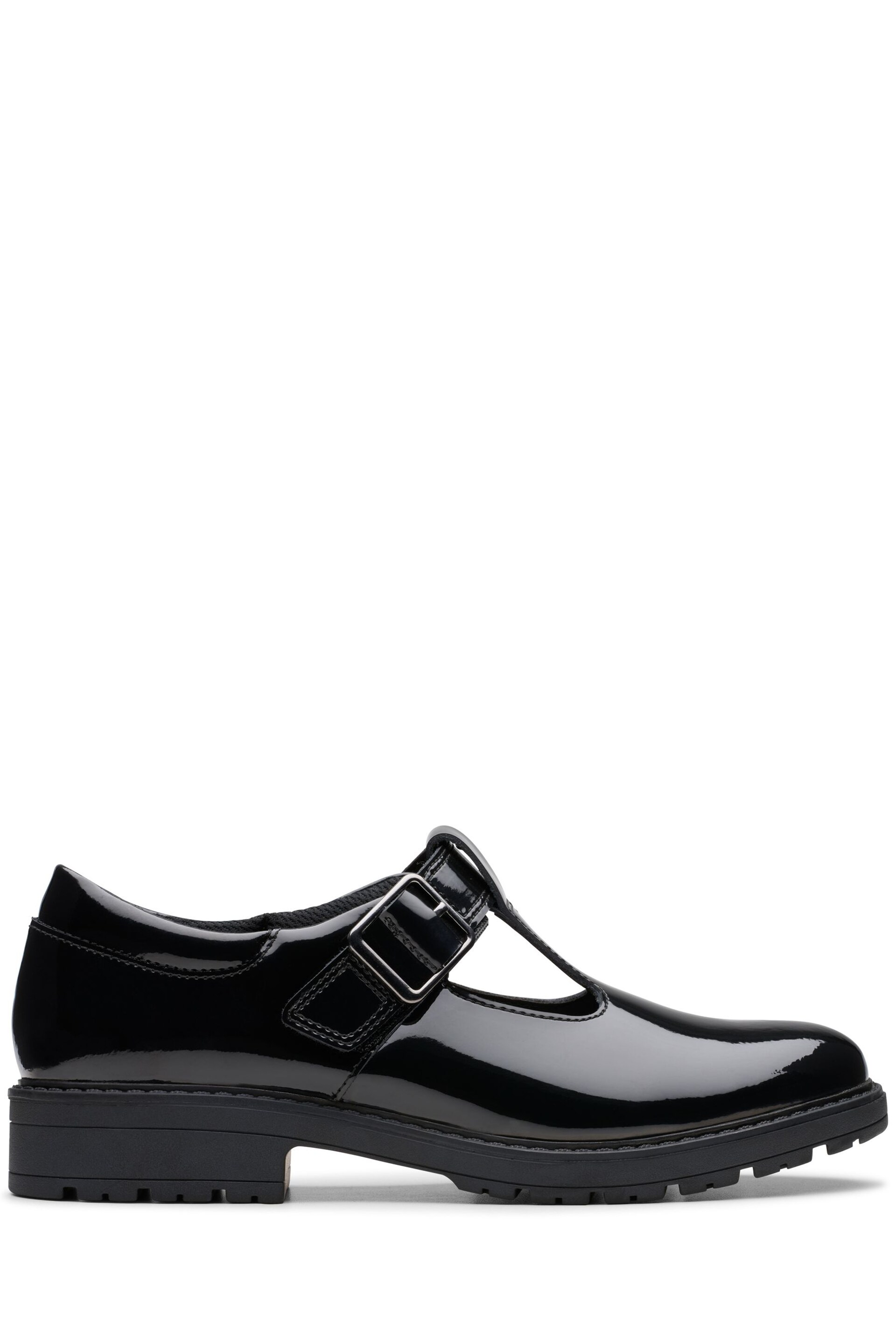 Clarks Black Pat Loxham Bar Y Shoes - Image 1 of 8