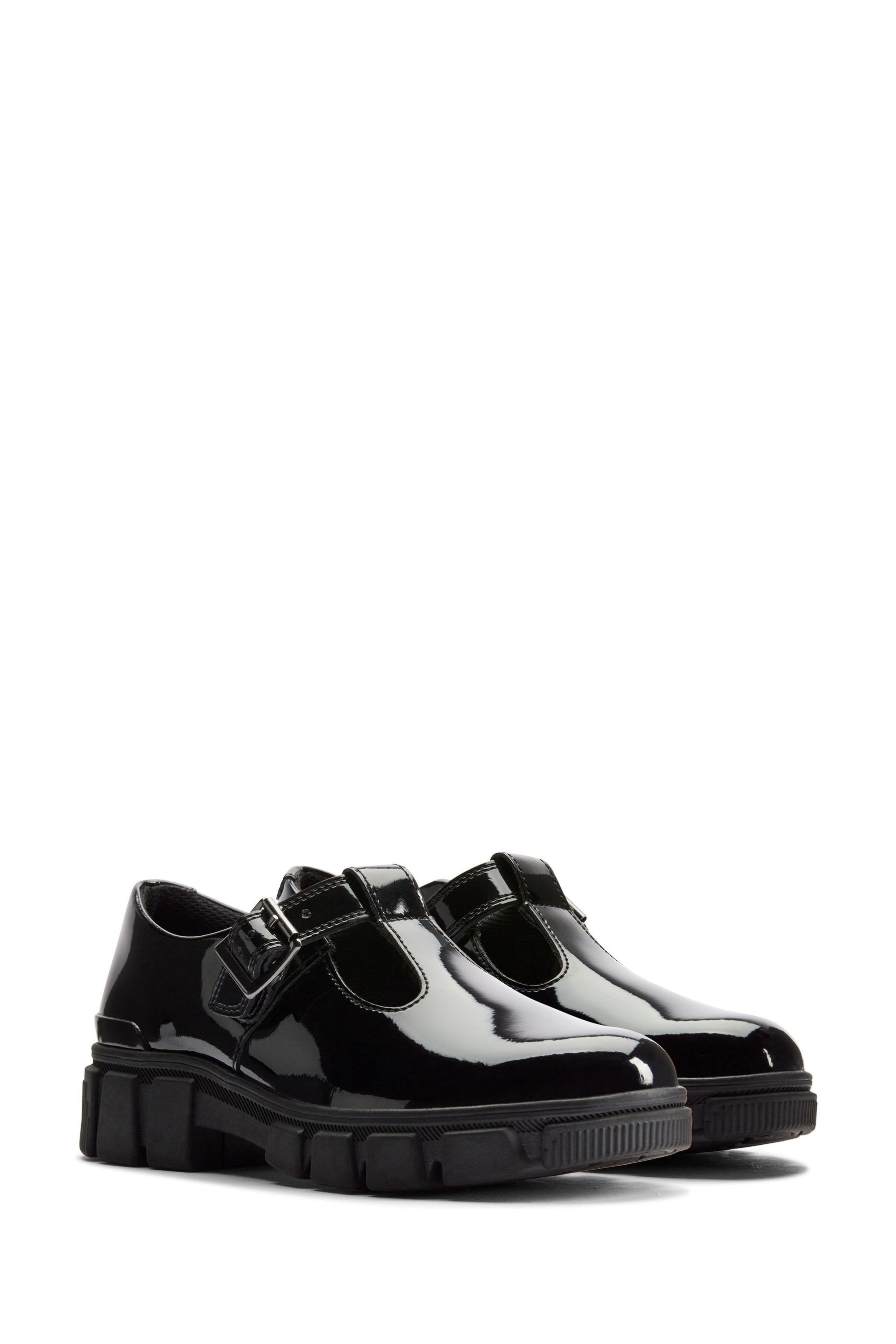 Buy Clarks Black Wide Fit G Patent Evyn Bar Shoes from Next Slovenia