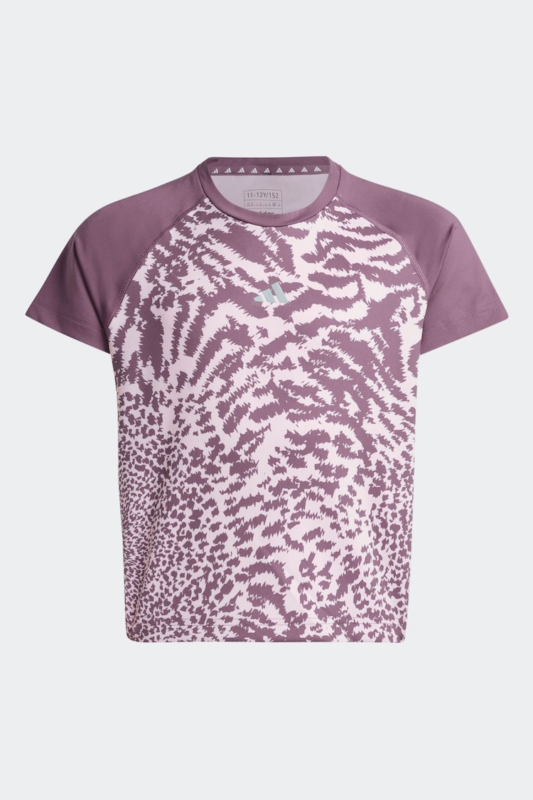 adidas Pink Kids Print T-Shirt - Image 6 of 6