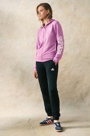 adidas Dark Purpel Sportswear Linear Tracksuit - Image 2 of 5