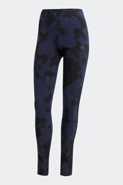 adidas Blue Sportswear Future Icons 3-Stripes Leggings - Image 5 of 6