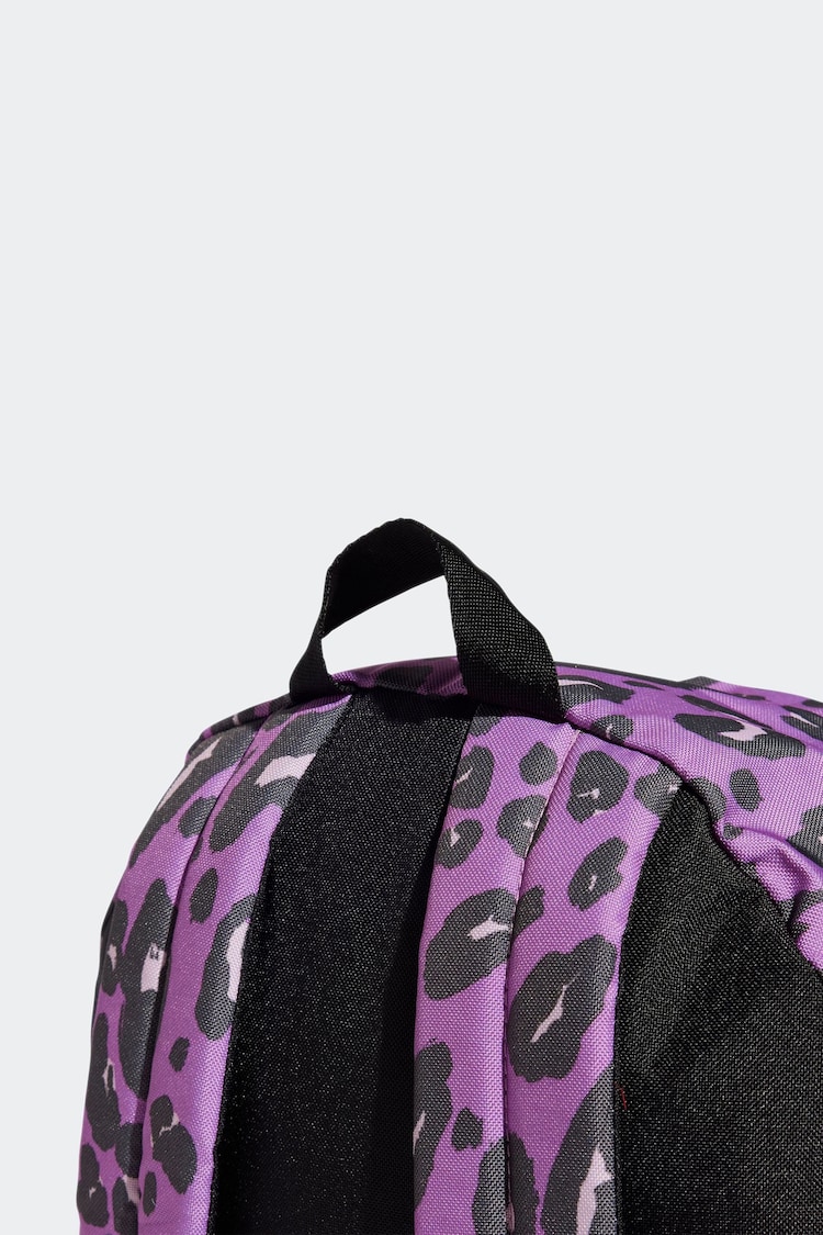 adidas Purple Animal Print Classic Backpack - Image 7 of 7