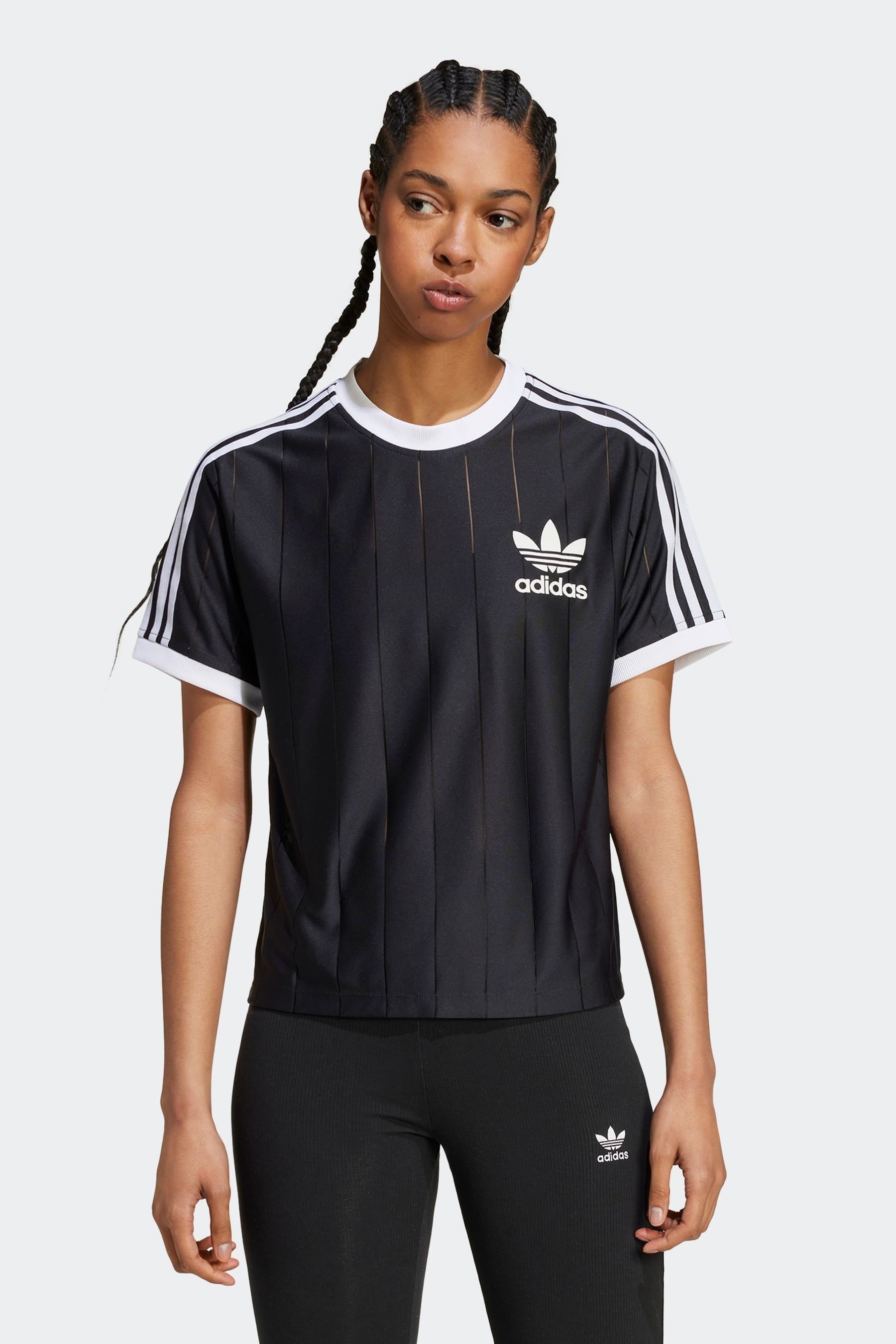 adidas Originals Black 3 Stripes T Shirt
