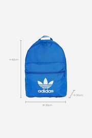 adidas Originals Blue Adicolour Backpack - Image 3 of 7