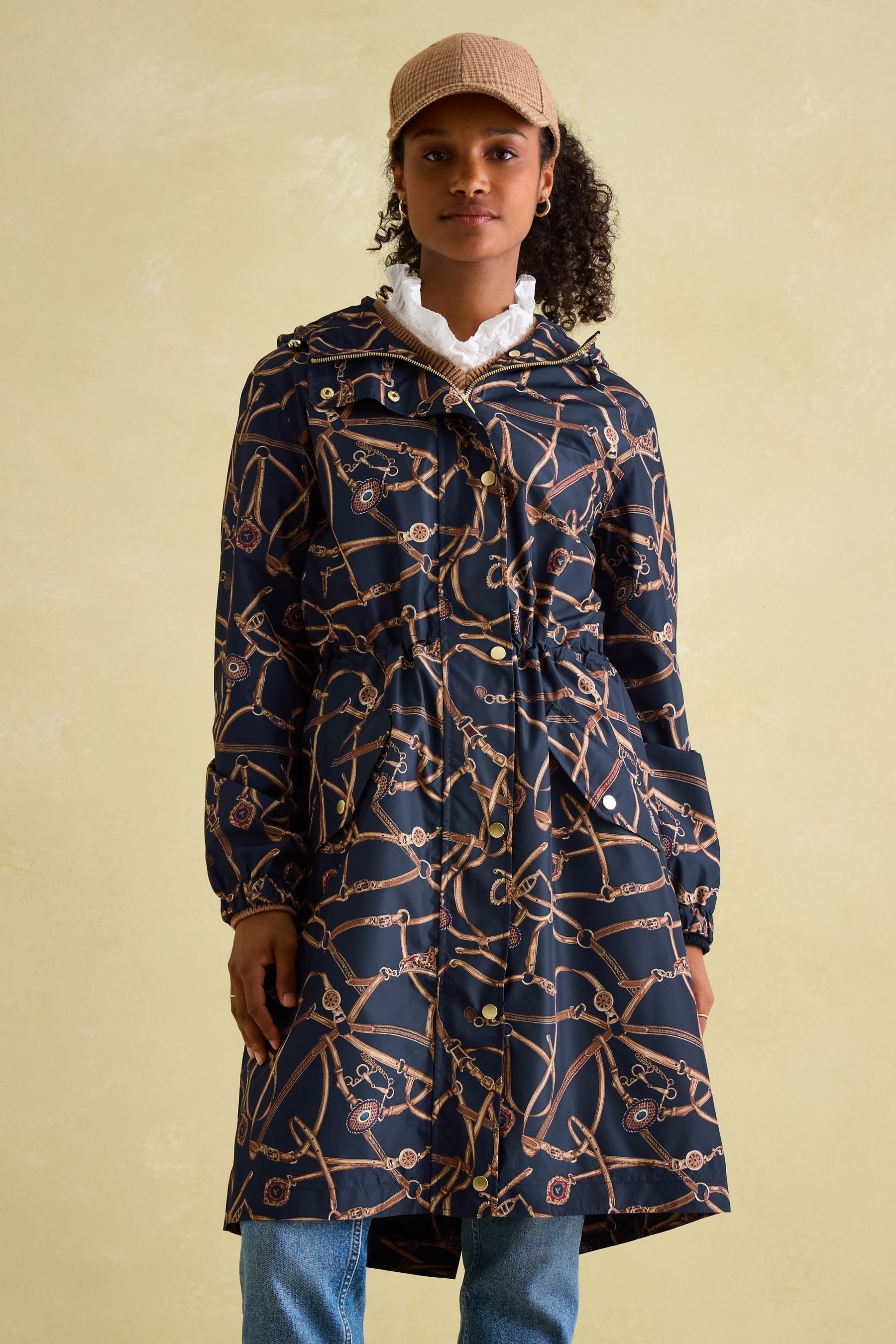 Buy Joules Holkham Navy Blue Bridle Waterproof Packable Raincoat With Hood from Next USA