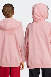 adidas Originals Pink 100% Cotton Kids Hoodie - Image 3 of 6