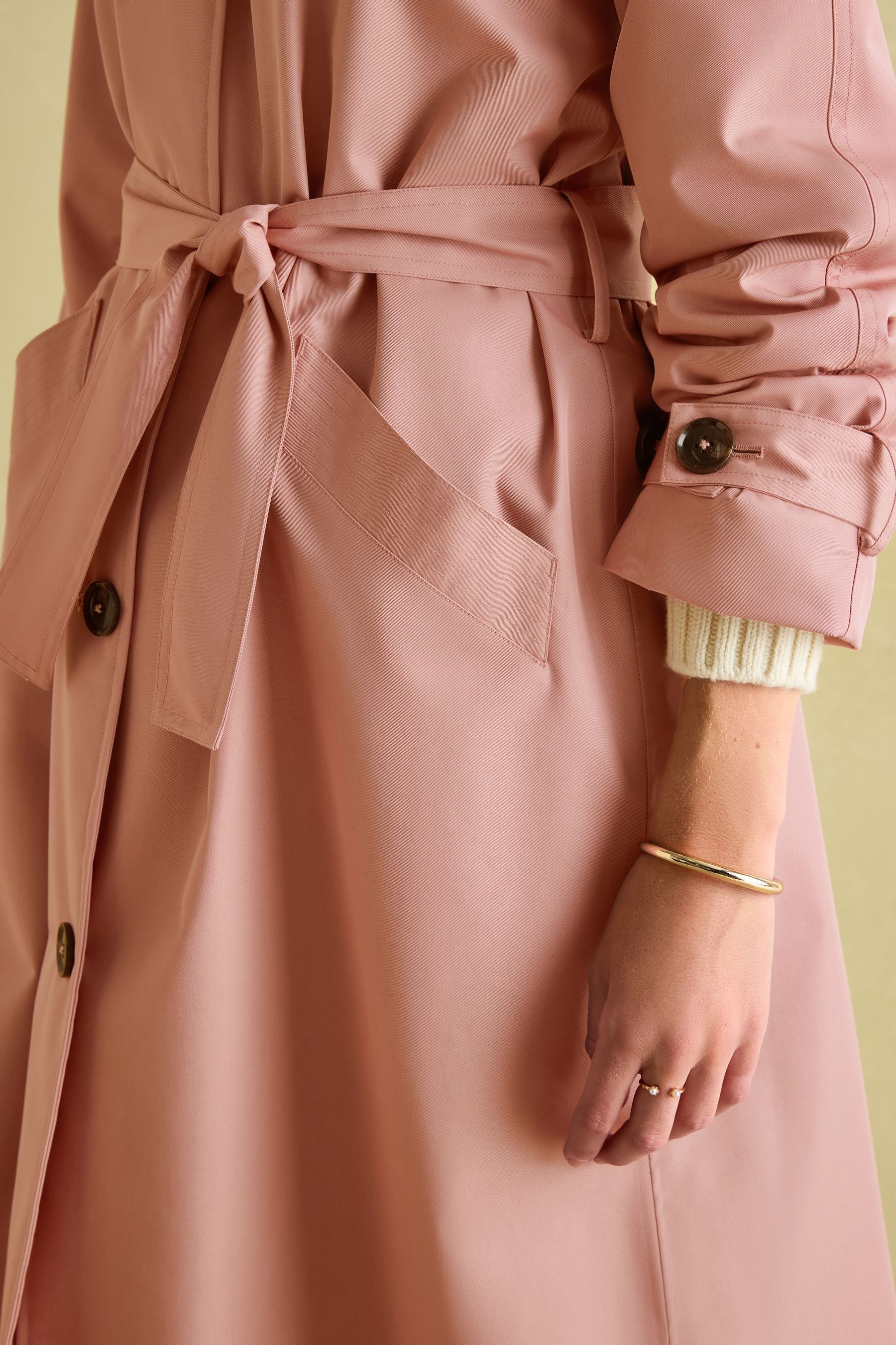 Pink trench coat dress cheap