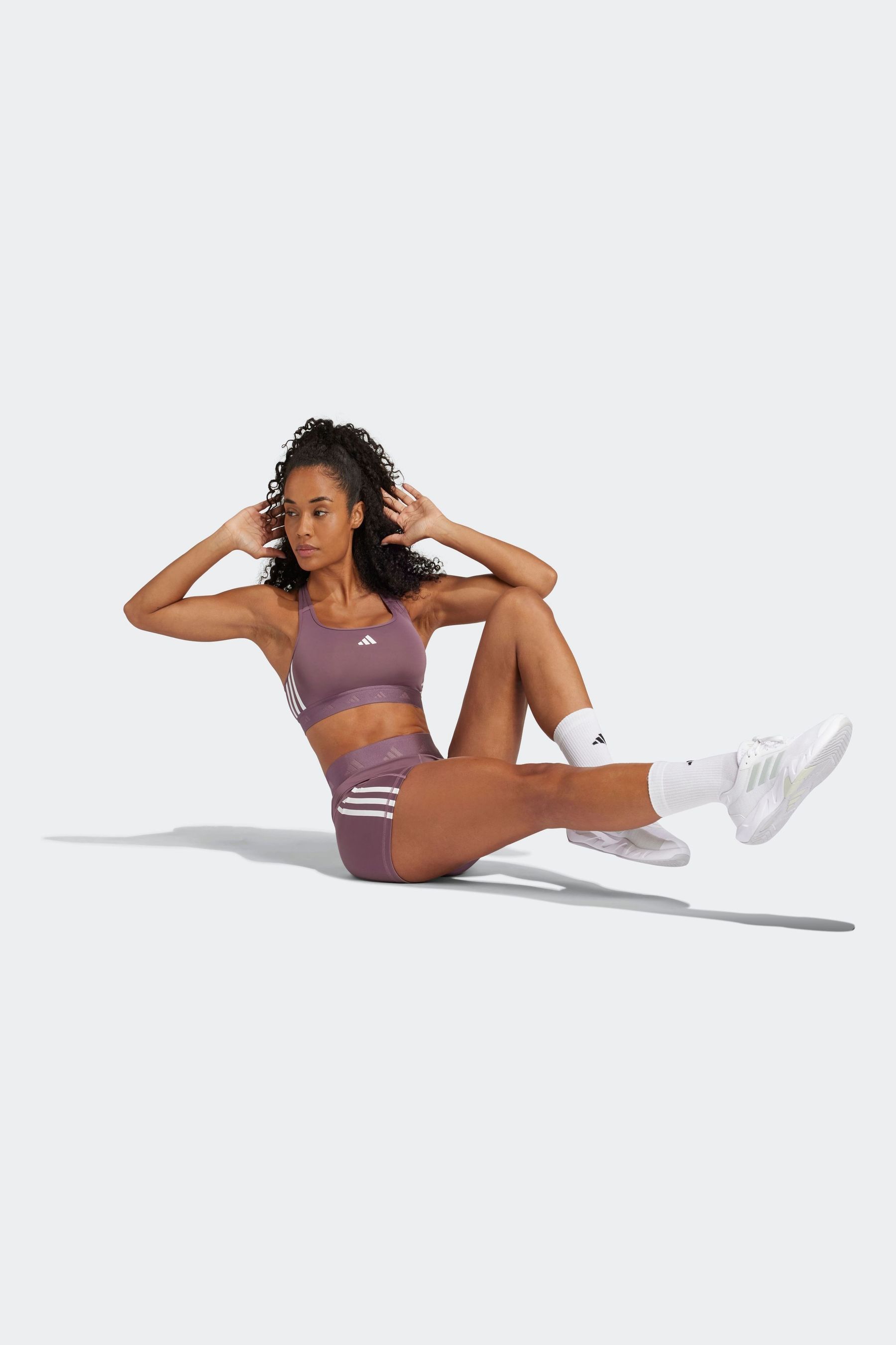 Buy adidas Purple Hyperglam Short leggings from Next Luxembourg