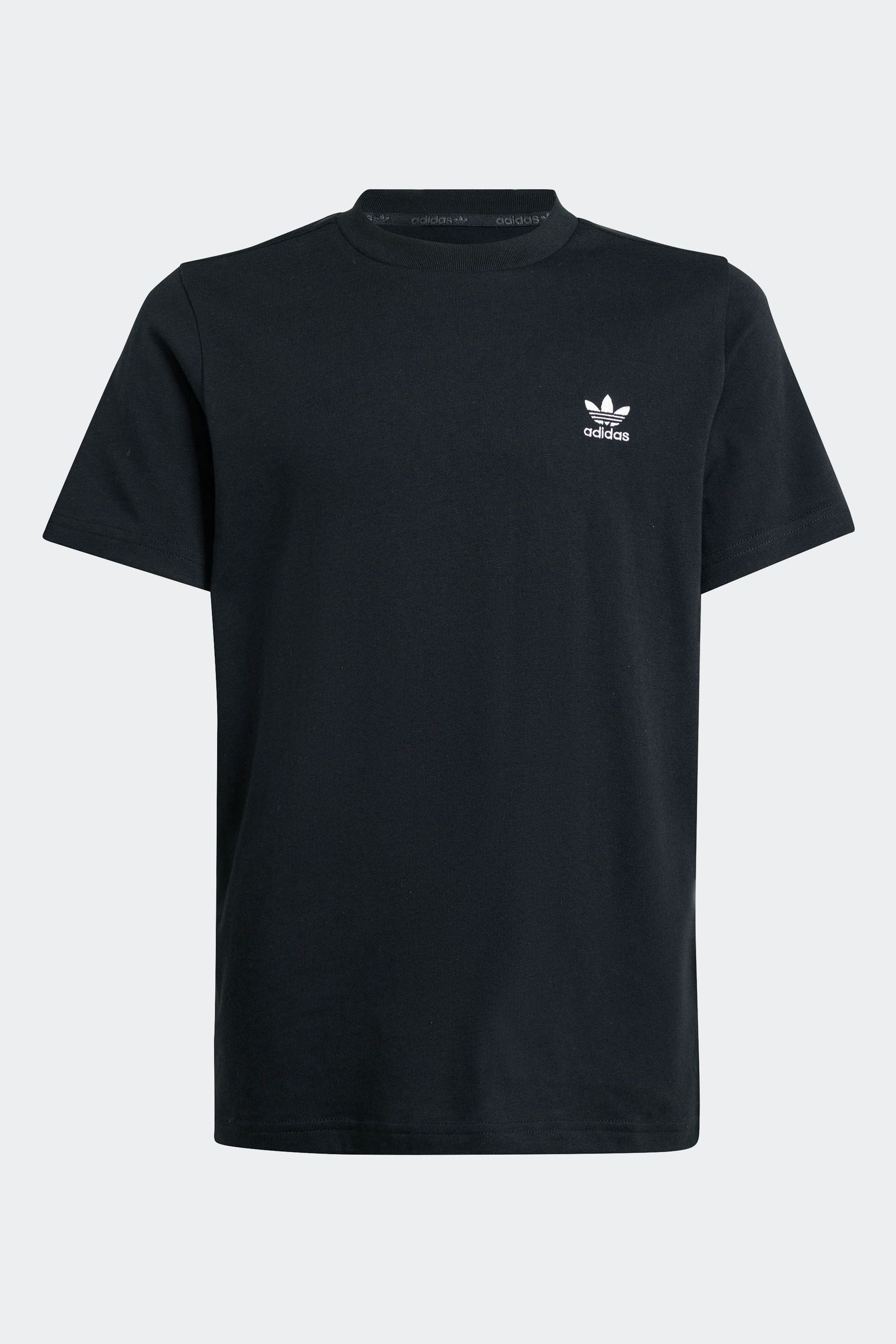 Buy adidas originals Black Small Trefoil Logo 100 Cotton T Shirt from the Next UK online shop