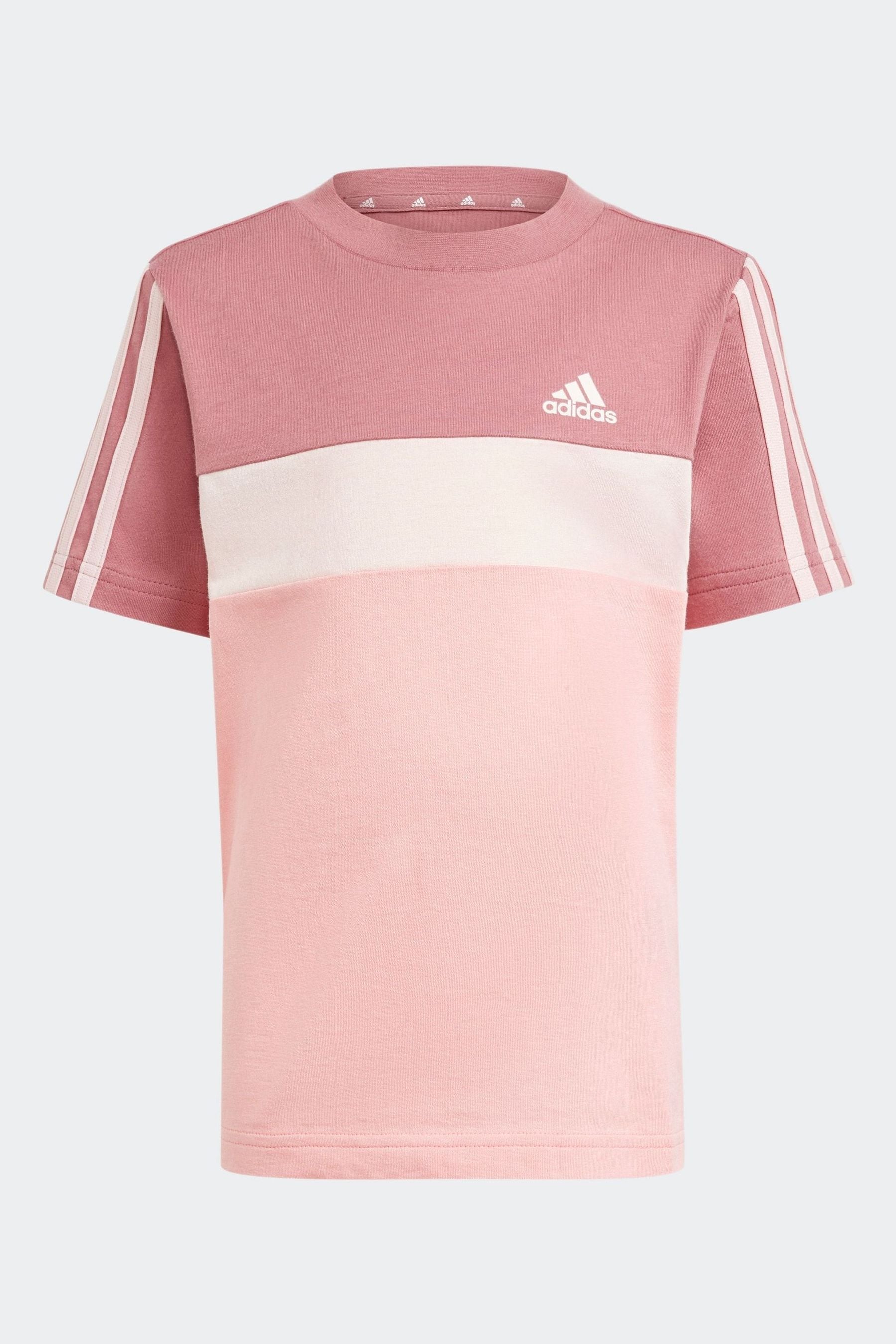 Buy adidas Red adidas Kids Tiberio 3 Stripes Colorblock 100 Cotton T Shirt from Next Bahrain