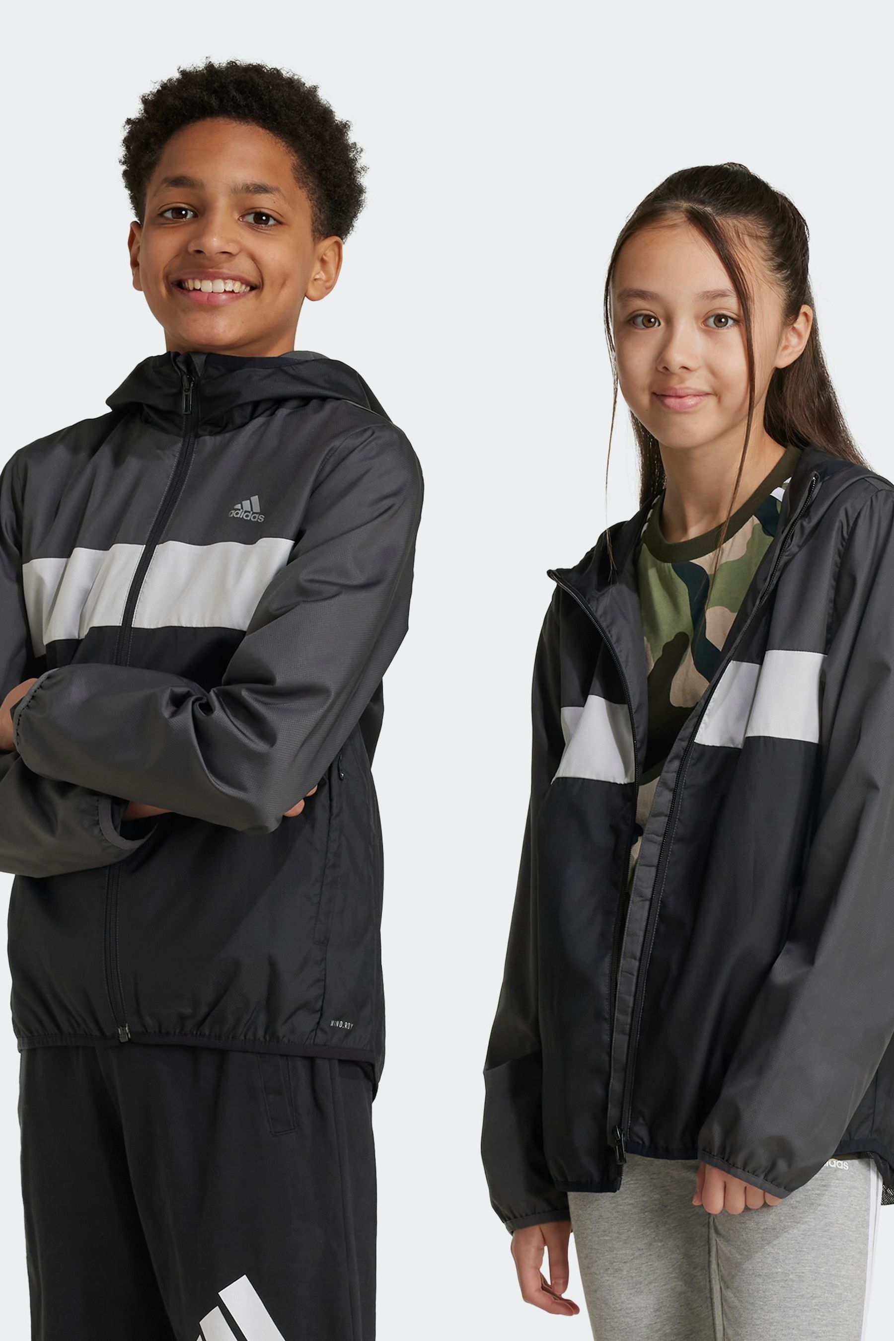 Buy adidas Grey WIND.RDY Tiberio Windbreaker from Next Luxembourg