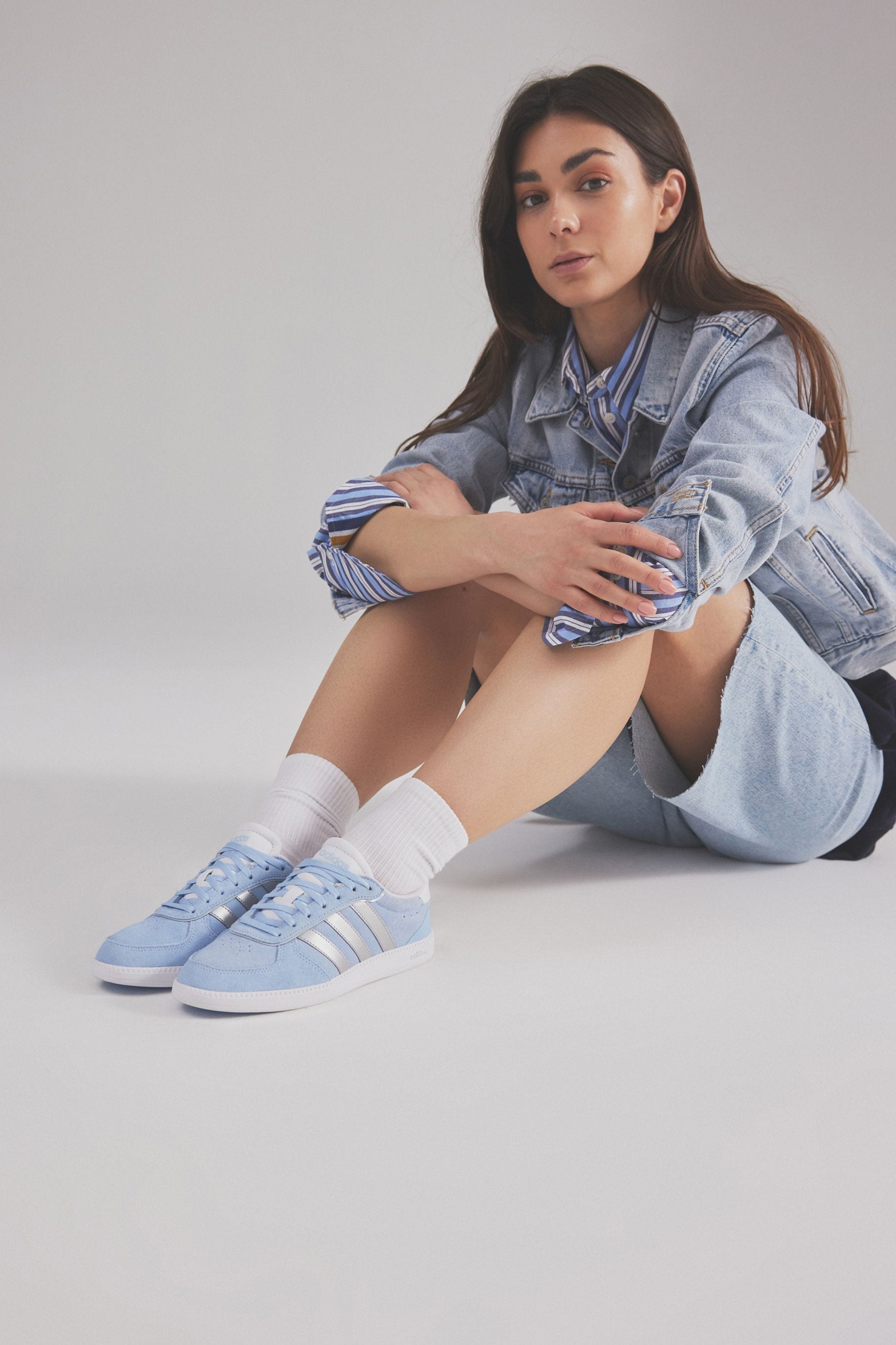 Adidas blue womens trainers hotsell