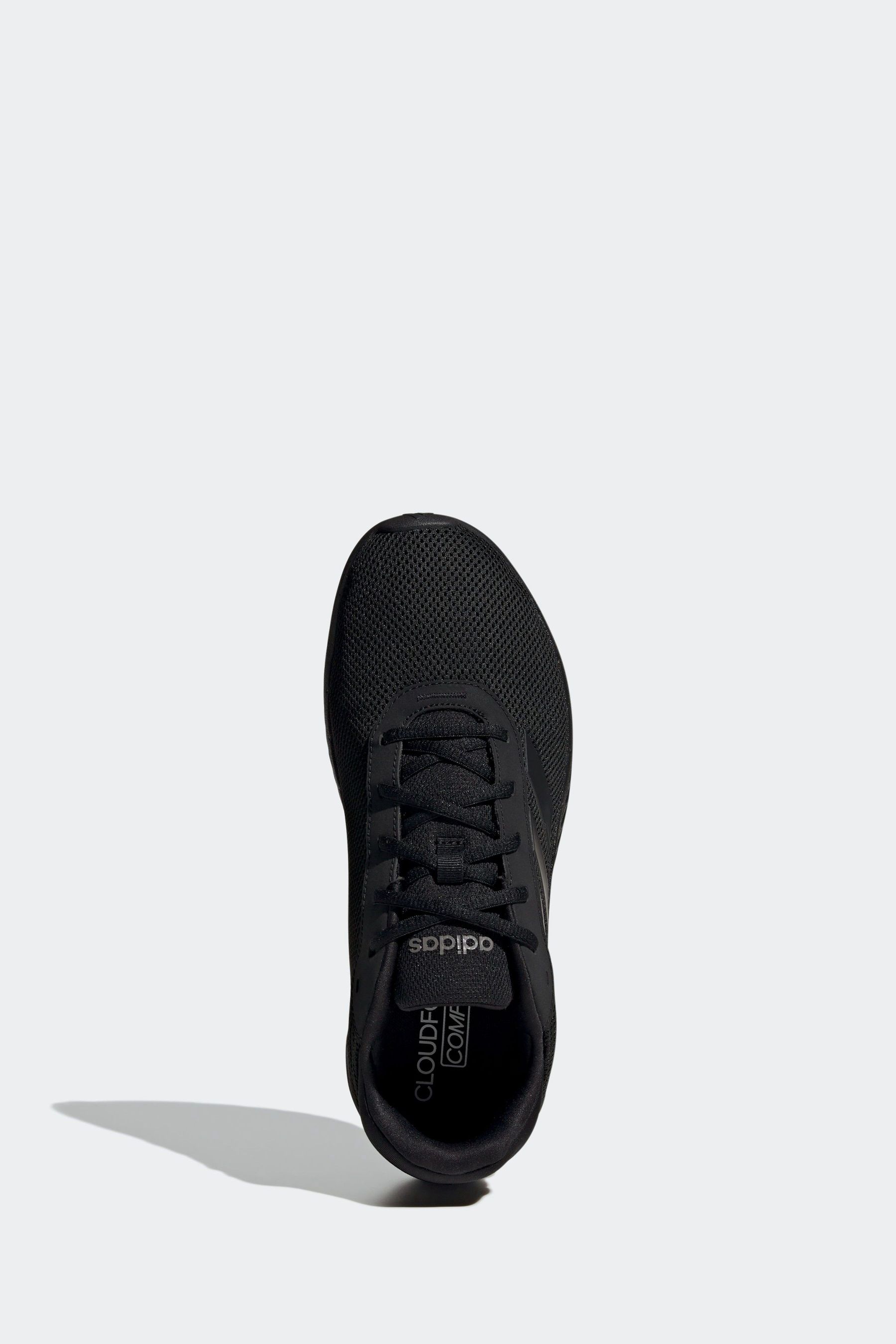 Adidas cloudfoam black trainers store