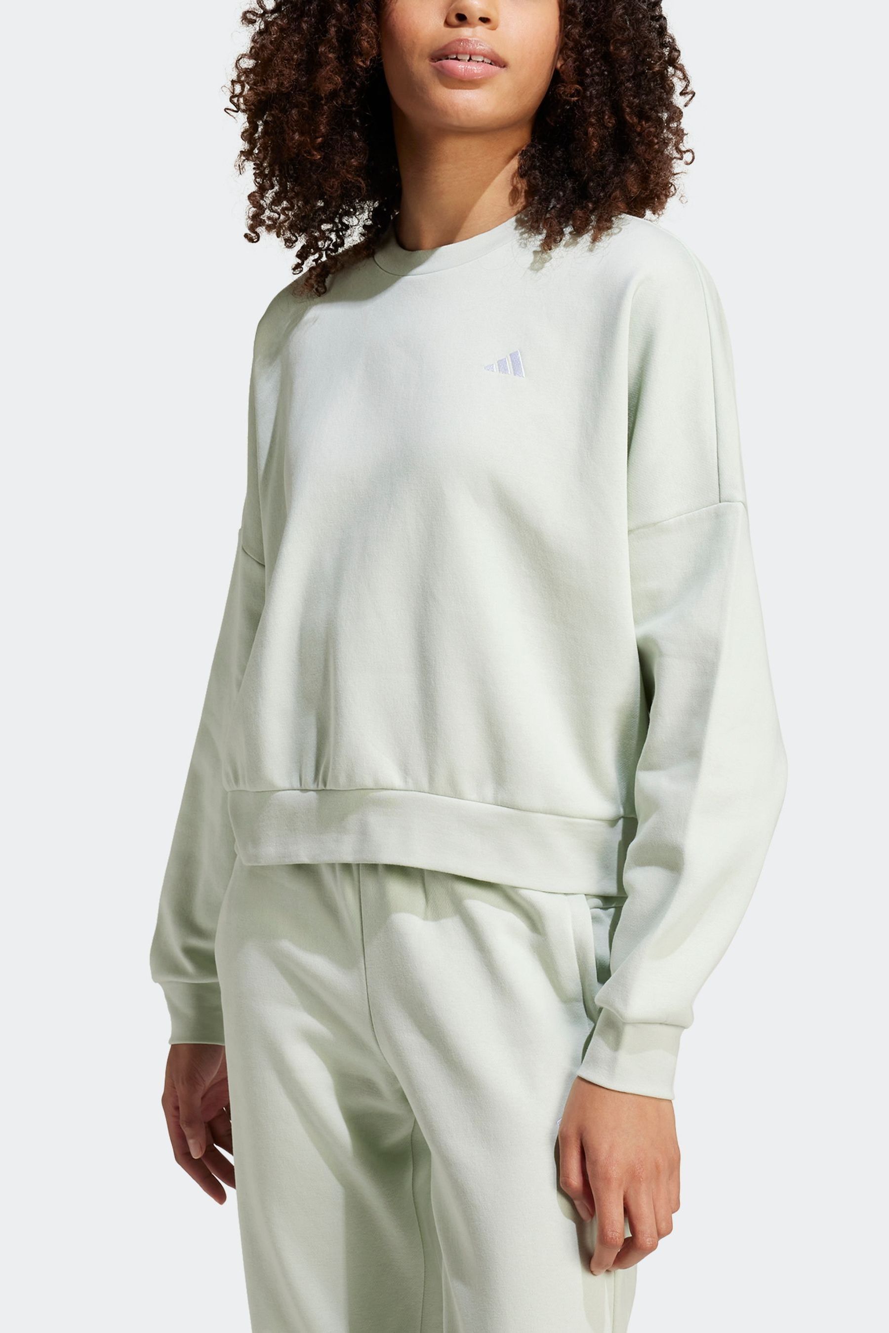 Adidas sweatshirt small logo discount