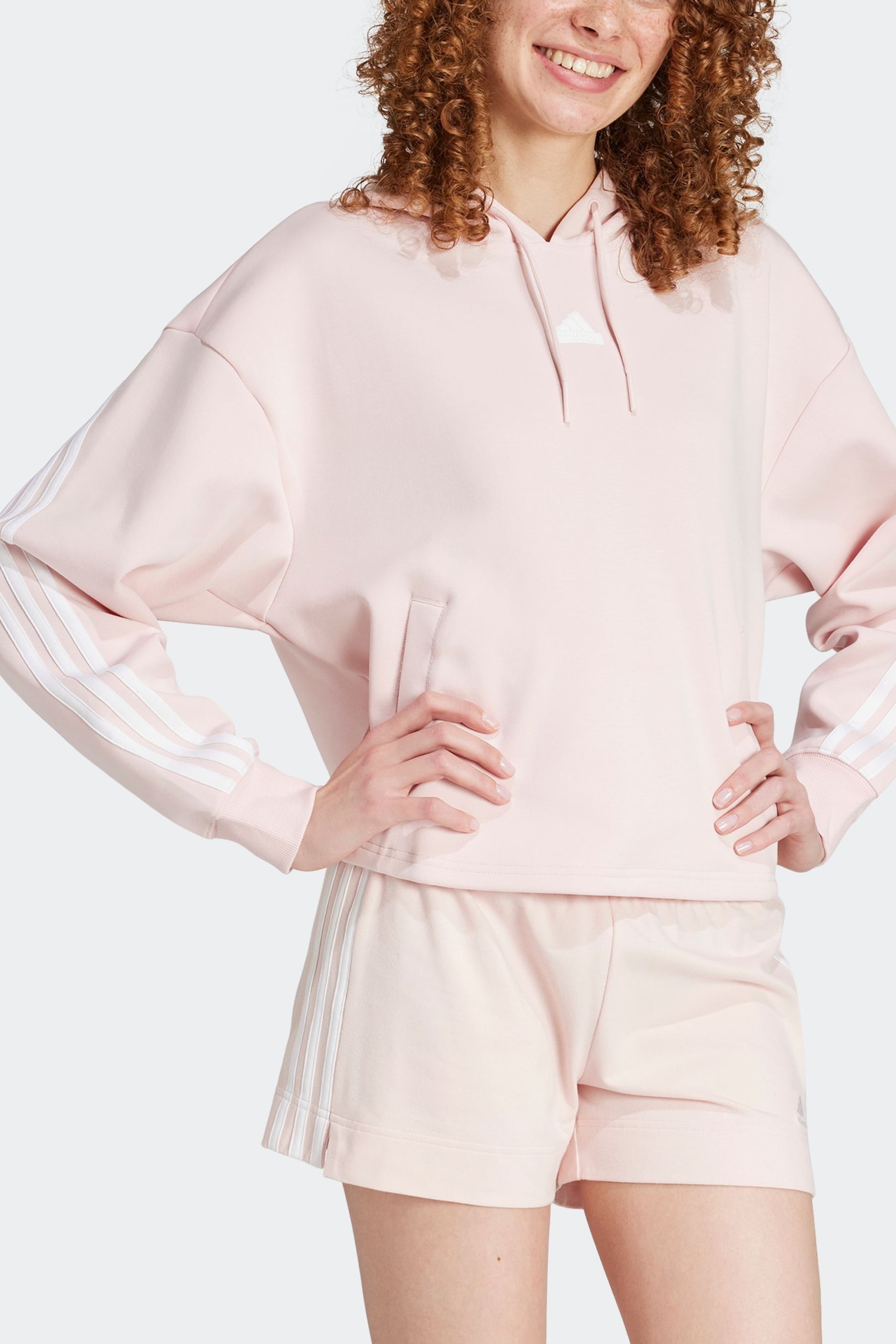 Buy adidas Pink Sportswear Future Icons 3 Stripes Hoodie from the Next UK online shop