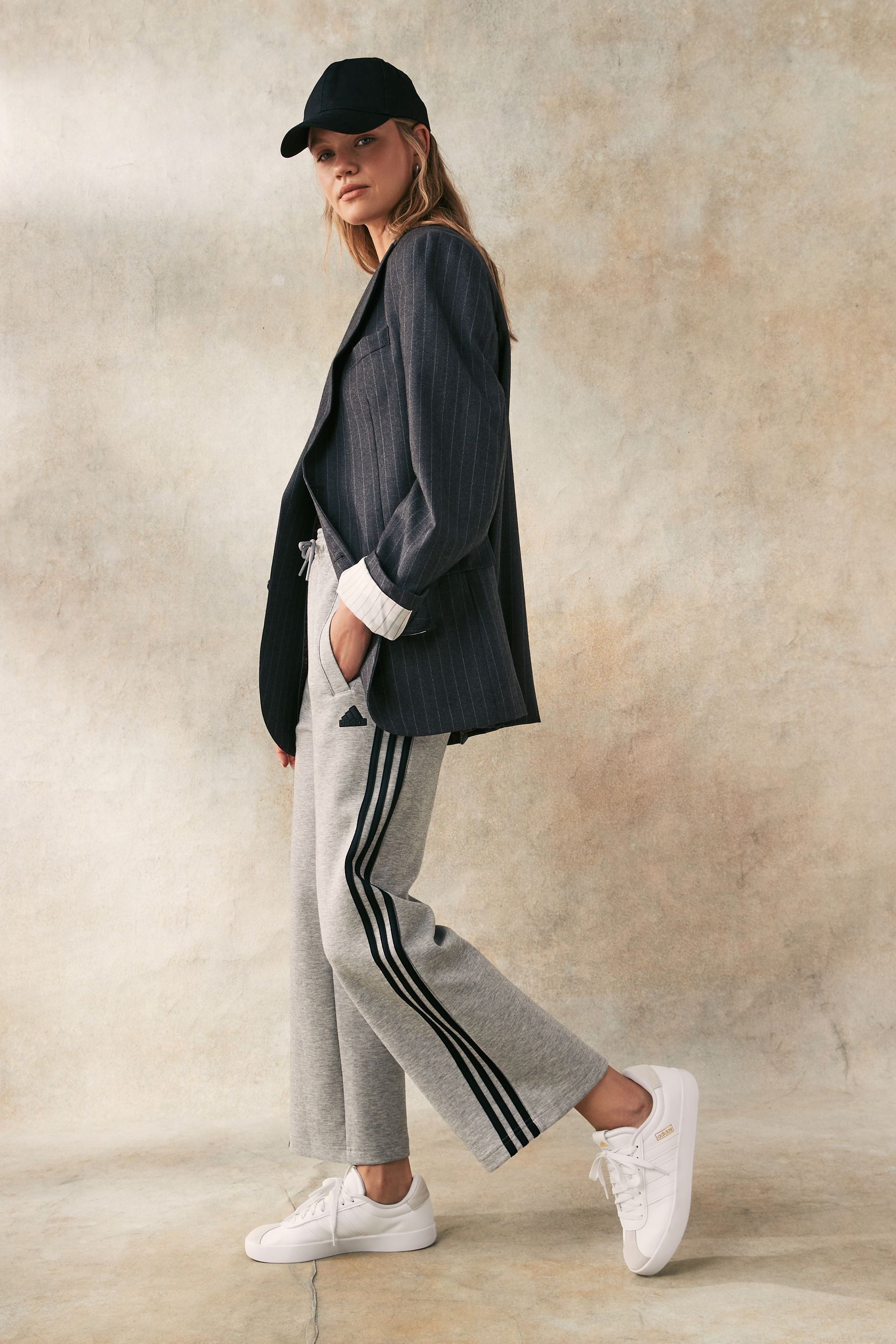 Buy adidas Grey Sportswear Future Icons 3 Stripes Open Hem Joggers from Next Canada
