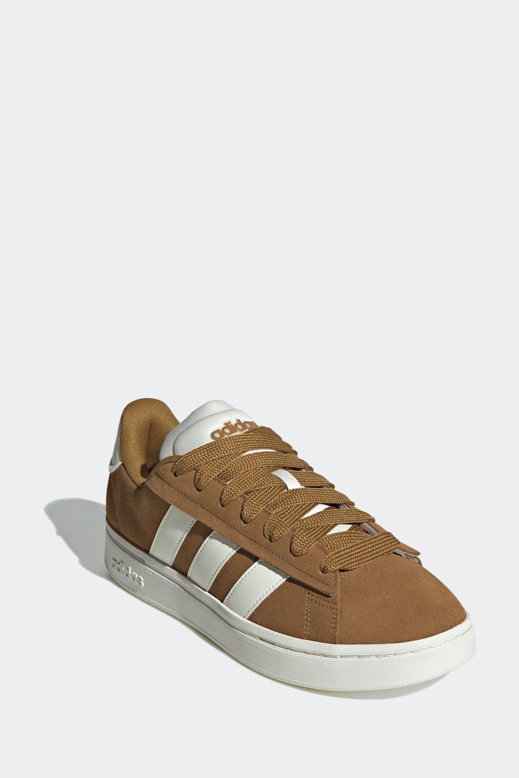 adidas Bright Brown Grand Court Alpha 00's Trainers - Image 1 of 10