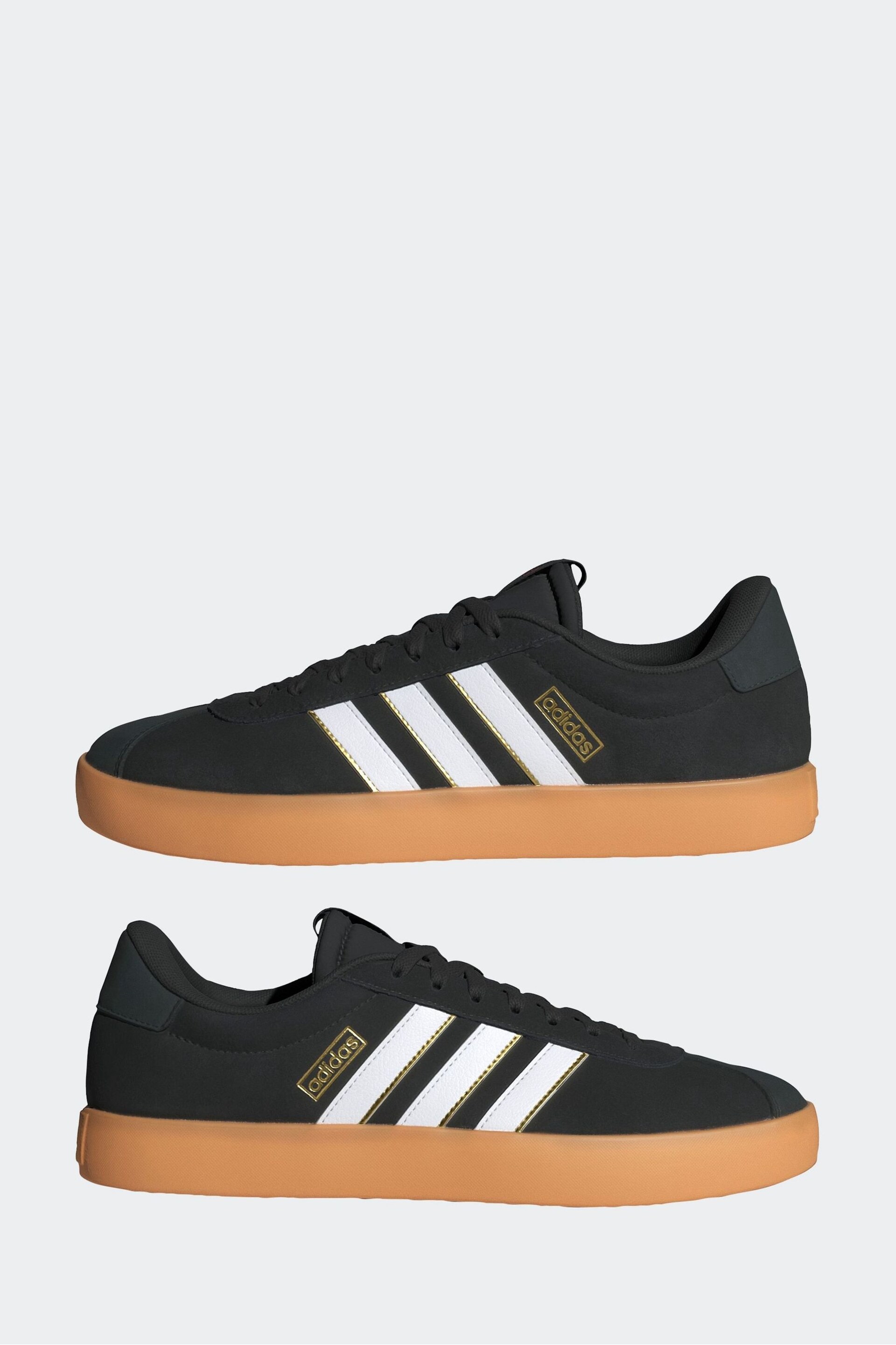 adidas Black Sportswear VL Court Trainers - Image 13 of 18