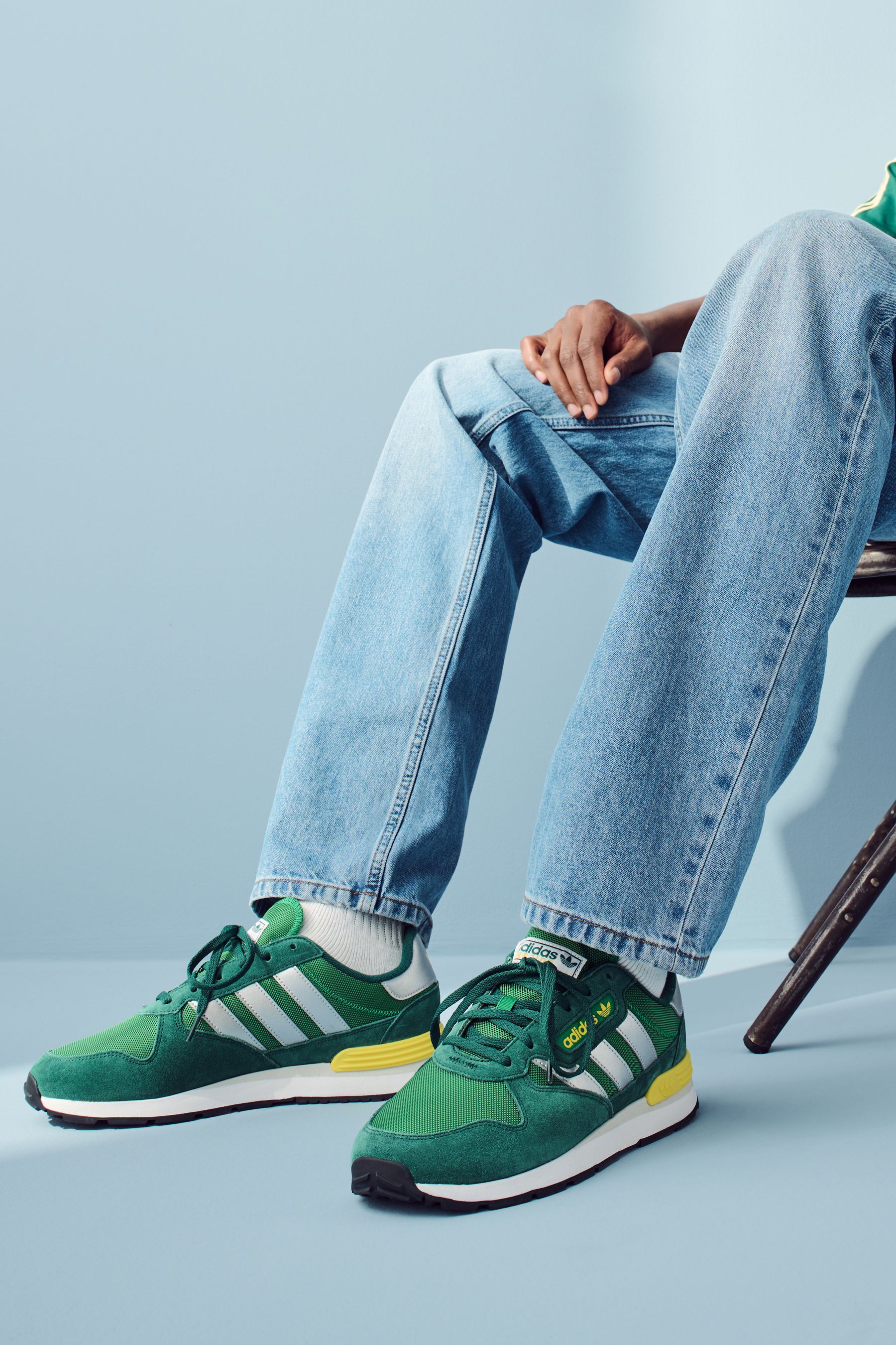 Green and yellow adidas trainers cheap