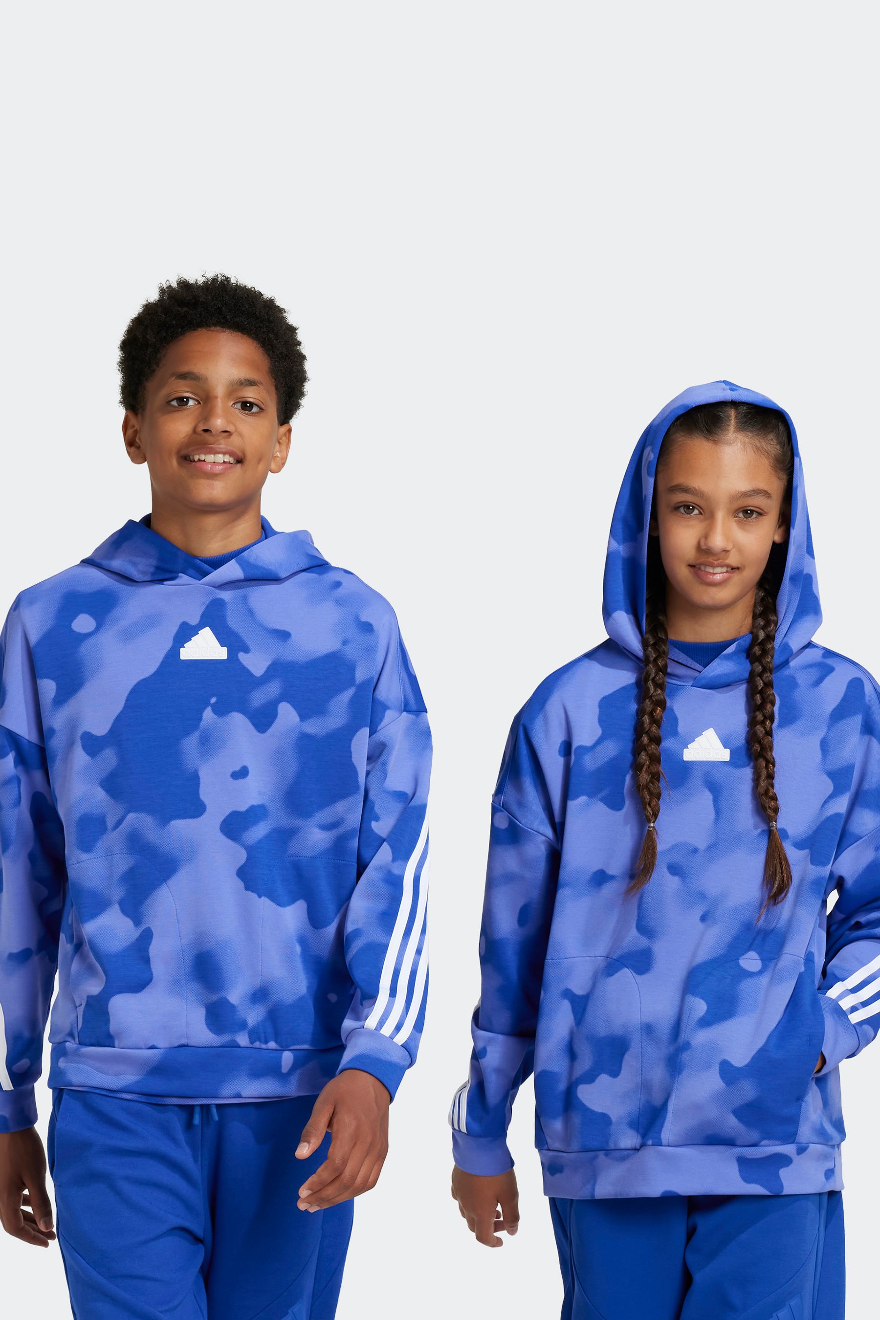 Blue camo adidas hoodie online