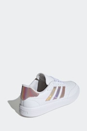 adidas Multi/white Court Block Trainers - Image 4 of 9