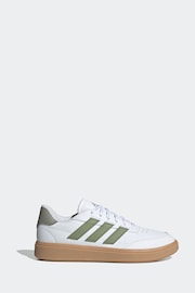 adidas White Courtblock Trainers - Image 1 of 18