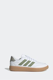 adidas White Courtblock Trainers - Image 13 of 18