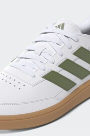 adidas White Courtblock Trainers - Image 14 of 18